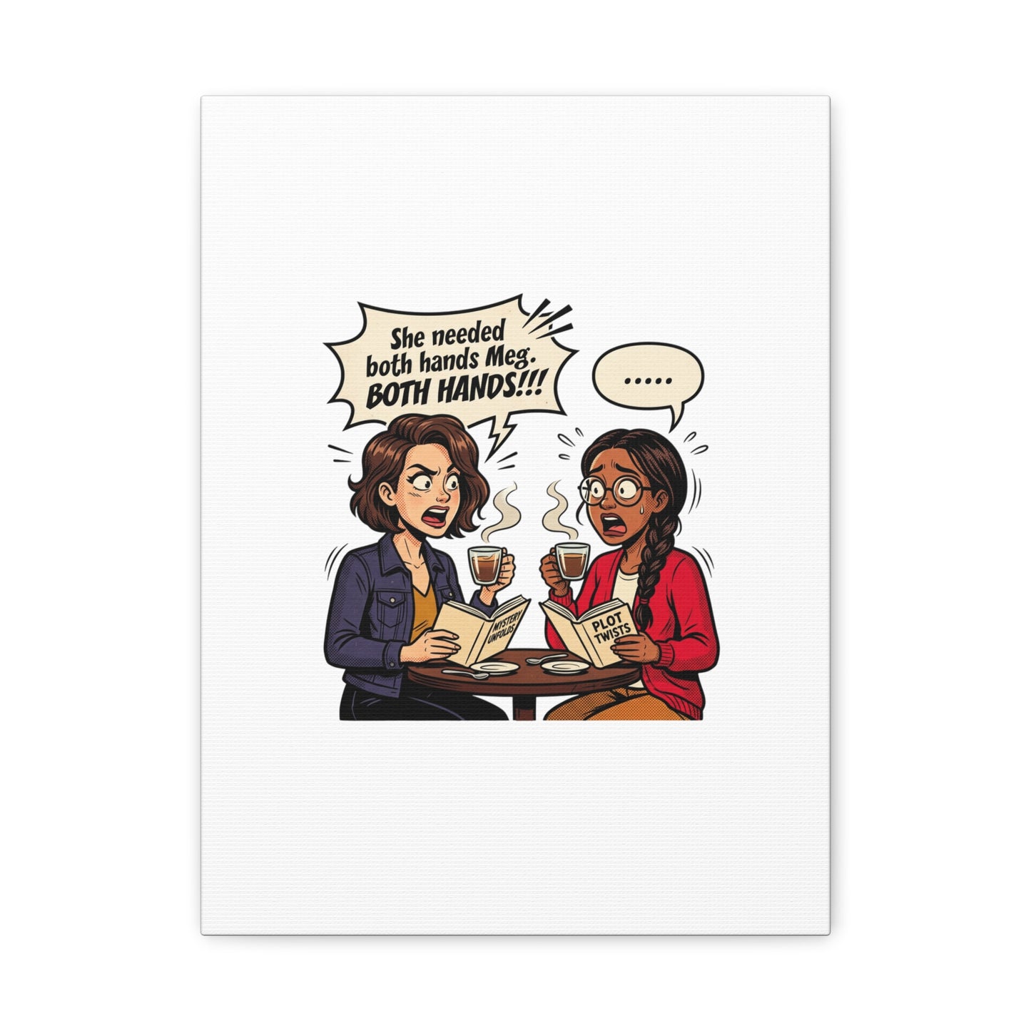 Bookish Comic Quote Canvas | Book Lover decor, Reading Room wall art
