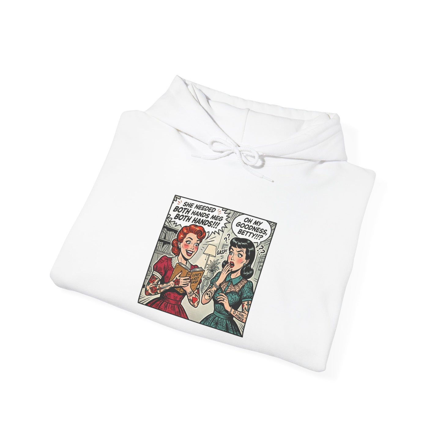 Bookish Comic Panel Hoodie | book lover, reading shirt