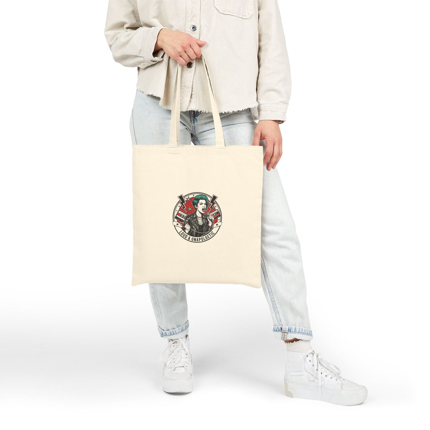 Grunge Tote, 90s Rock Revival Aesthetic