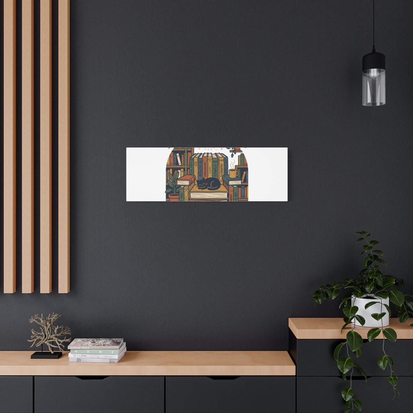 My Weekend Is Fully Booked Canvas | Book Lover, Cozy Reader Art