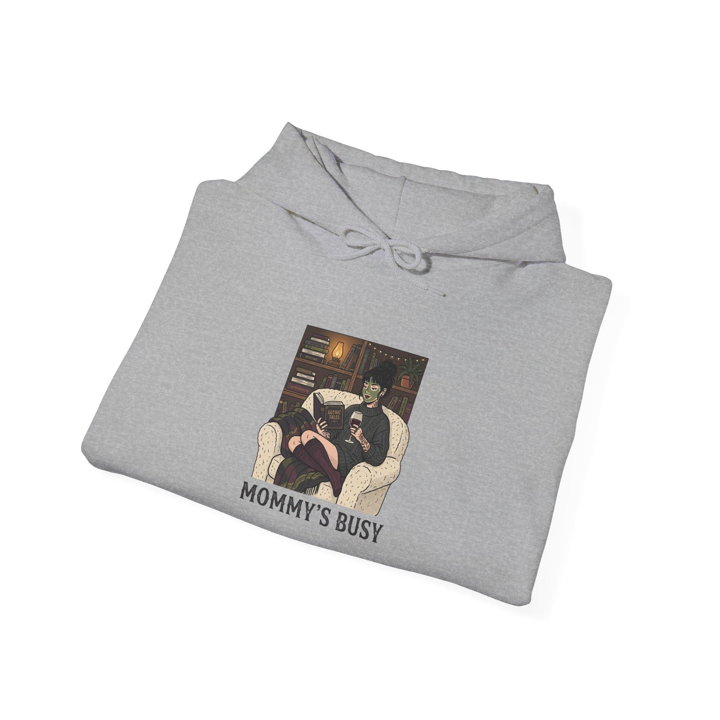 Mommy's Busy Hoodie | Book Lover, Cozy Reader Sweatshirt | Dark Academia Reading Shirt