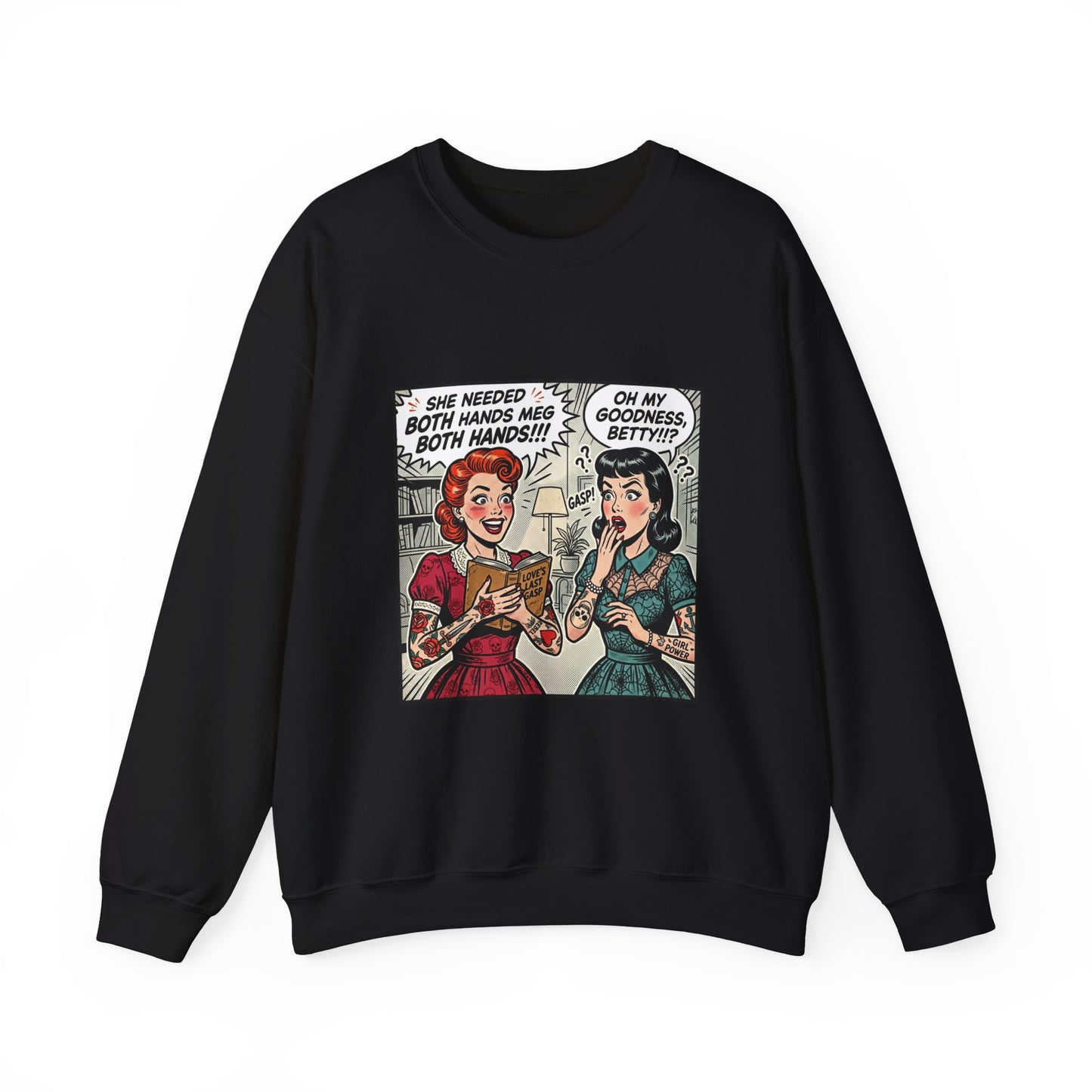 Reading Humor Crewneck Sweatshirt | book lover shirt, cozy reader aesthetic