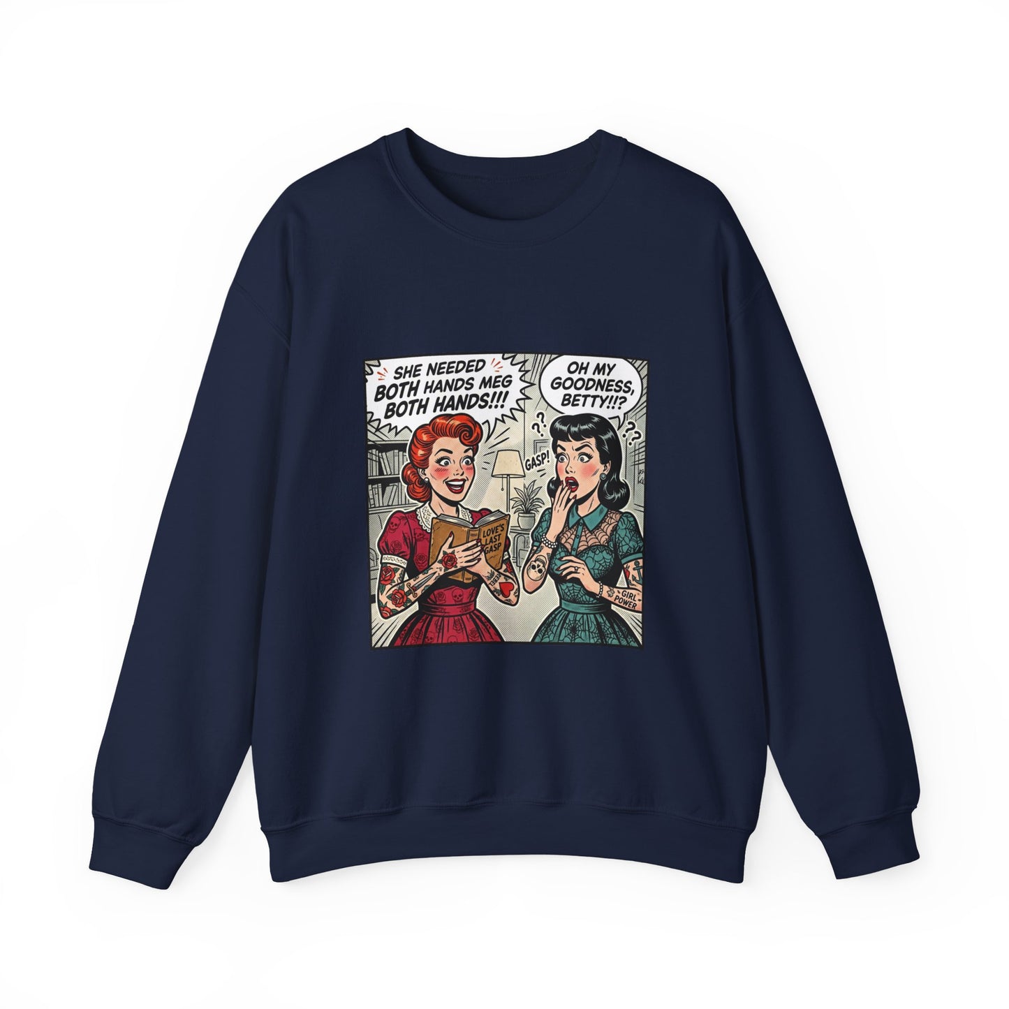 Reading Humor Crewneck Sweatshirt | book lover shirt, cozy reader aesthetic