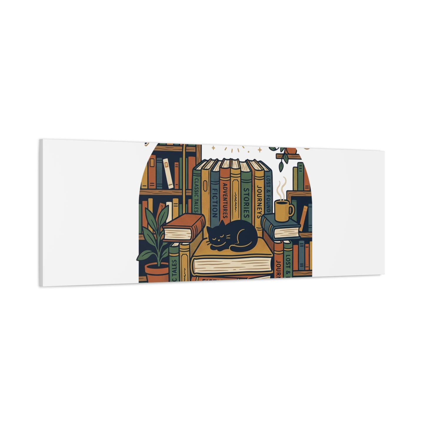 My Weekend Is Fully Booked Canvas | Book Lover, Cozy Reader Art