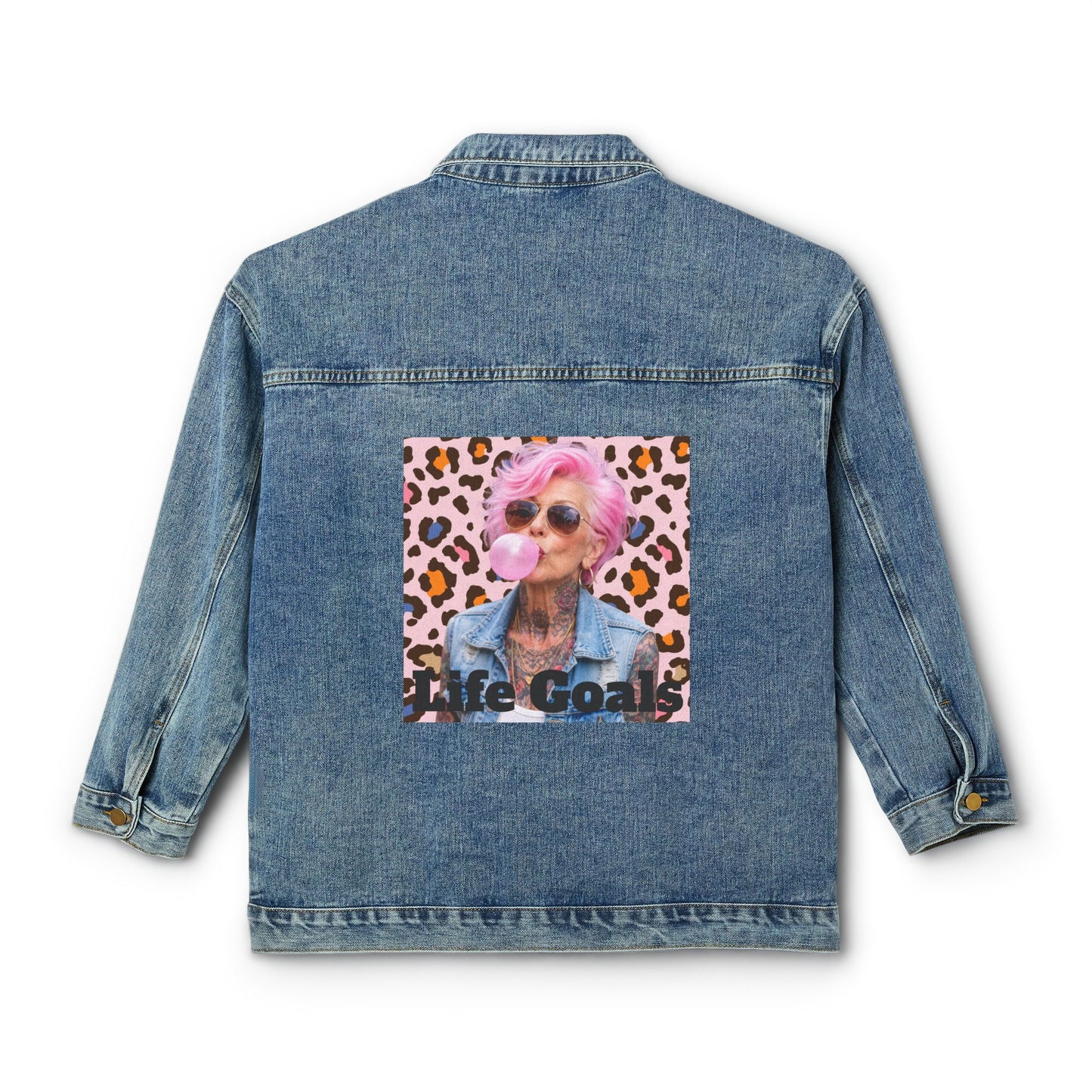 "Life Goals" Women's Casual Jean Coat