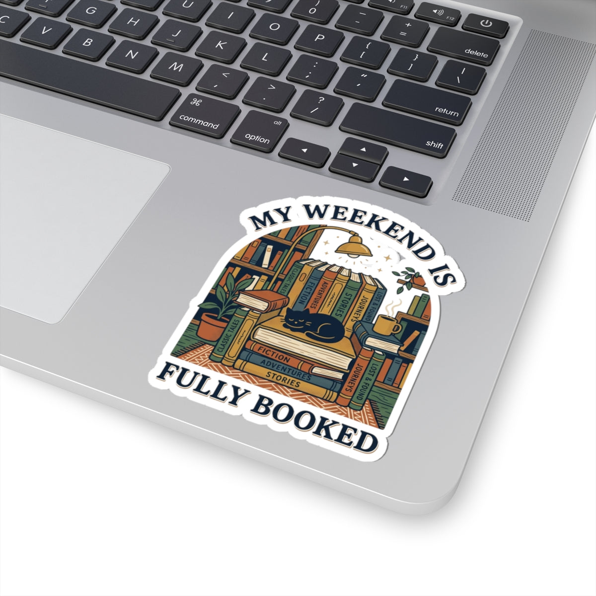 Fully Booked reading sticker | Book Lover, cozy reader decal