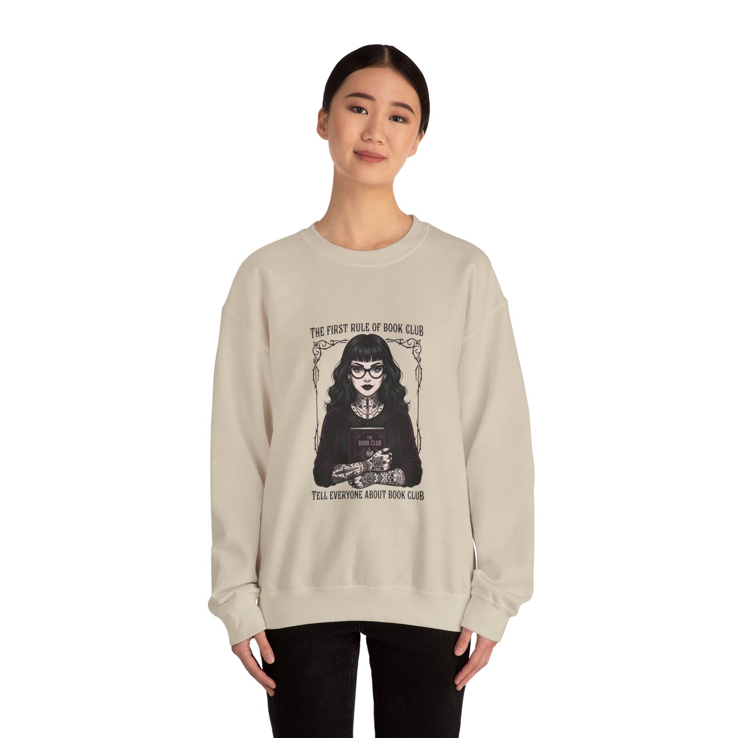 Book Club Motto Sweatshirt | Book Lover, Dark Academia Reading Crewneck