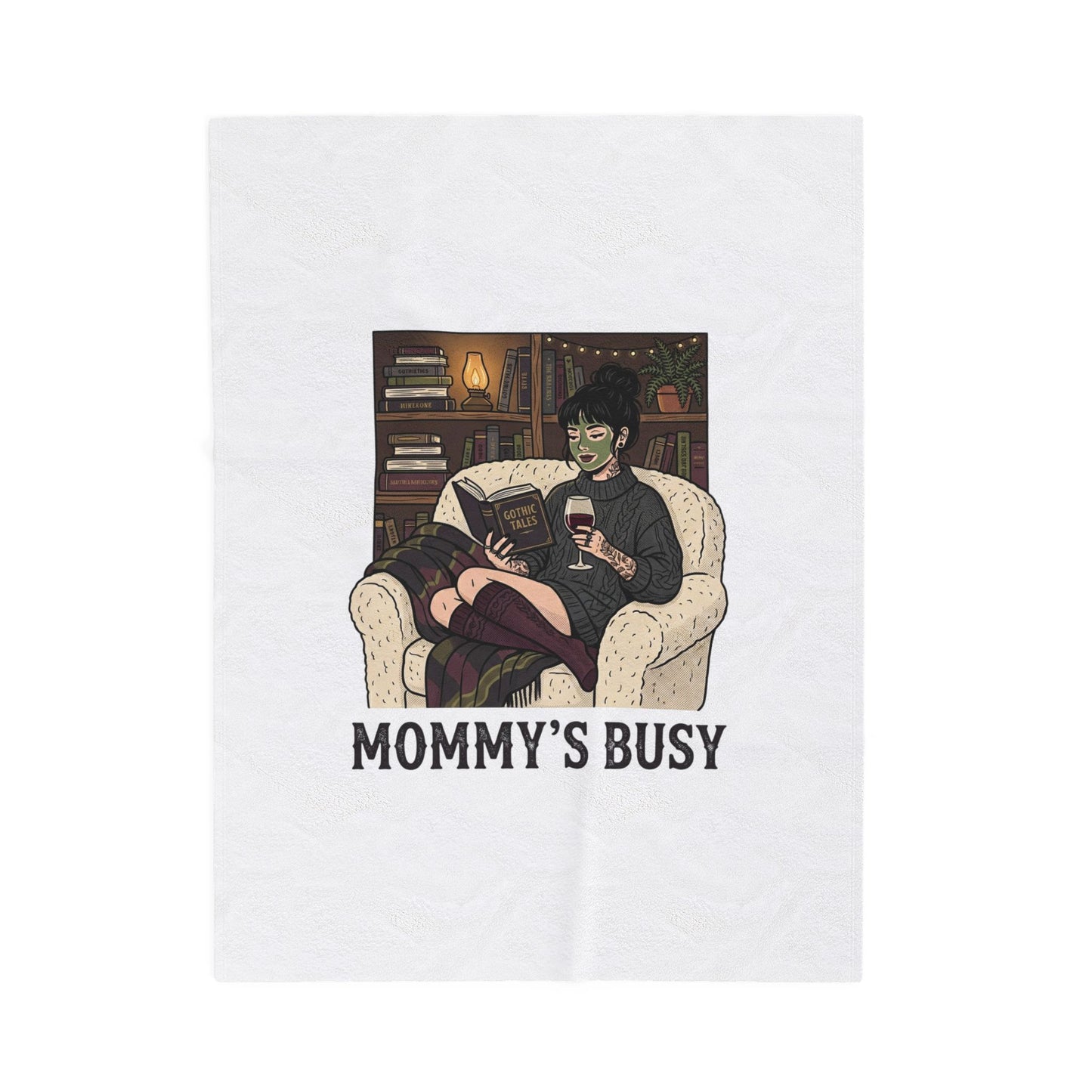 Mommy's Busy Reading Blanket | Book Lover, Cozy Reader