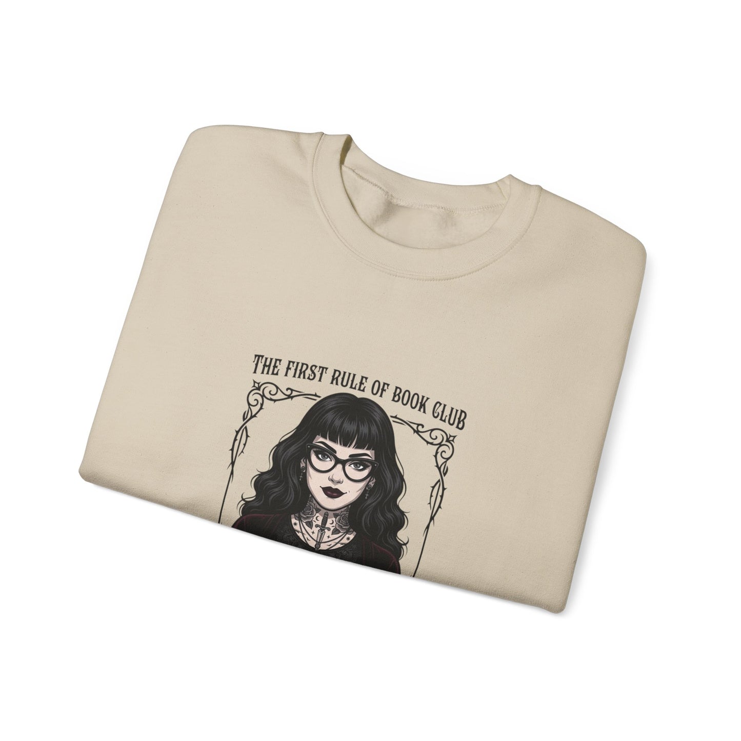 Book Club Motto Sweatshirt | Book Lover, Dark Academia Reading Crewneck