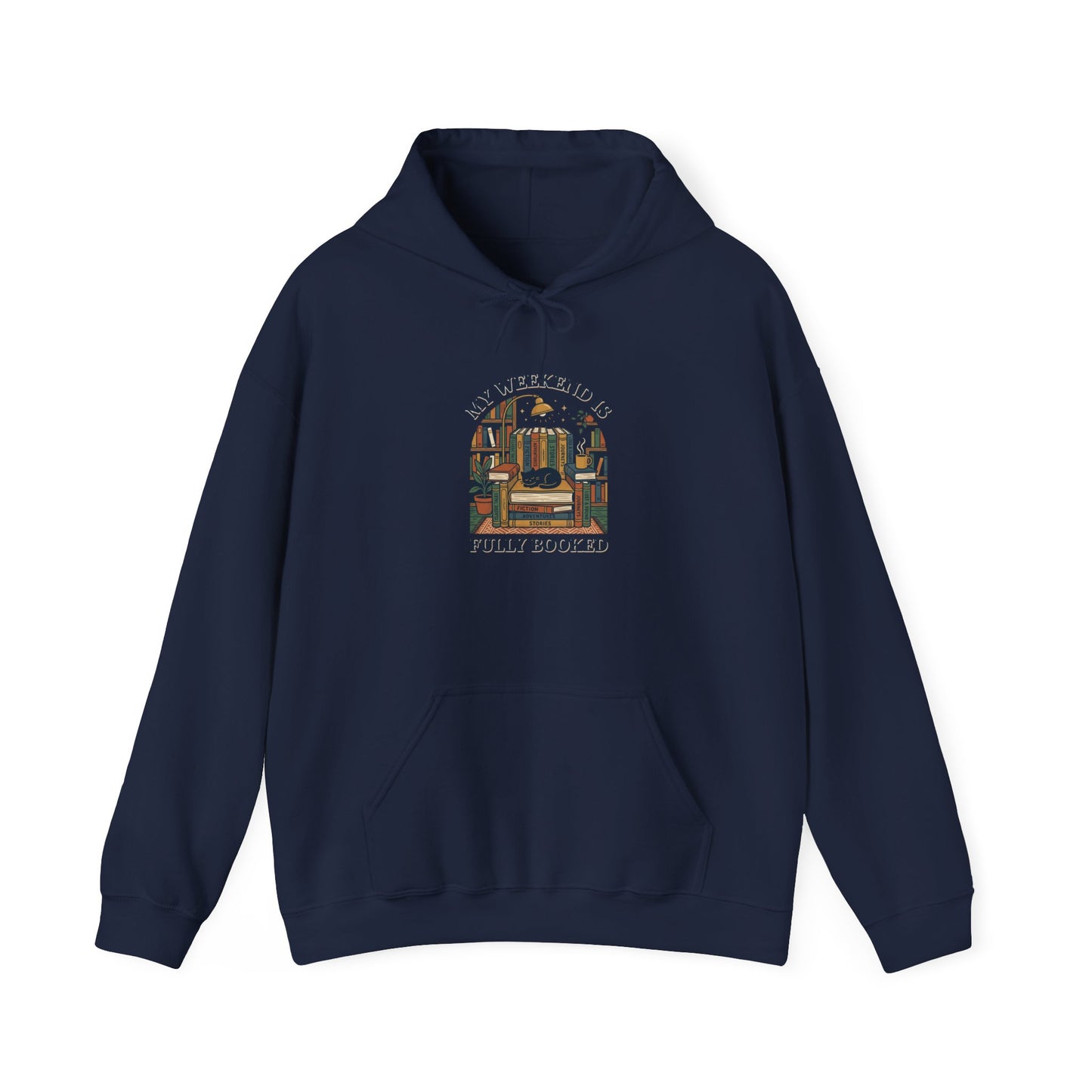 Fully Booked Illustration Hoodie | Book Lover, Reading Shirt, Dark Academia