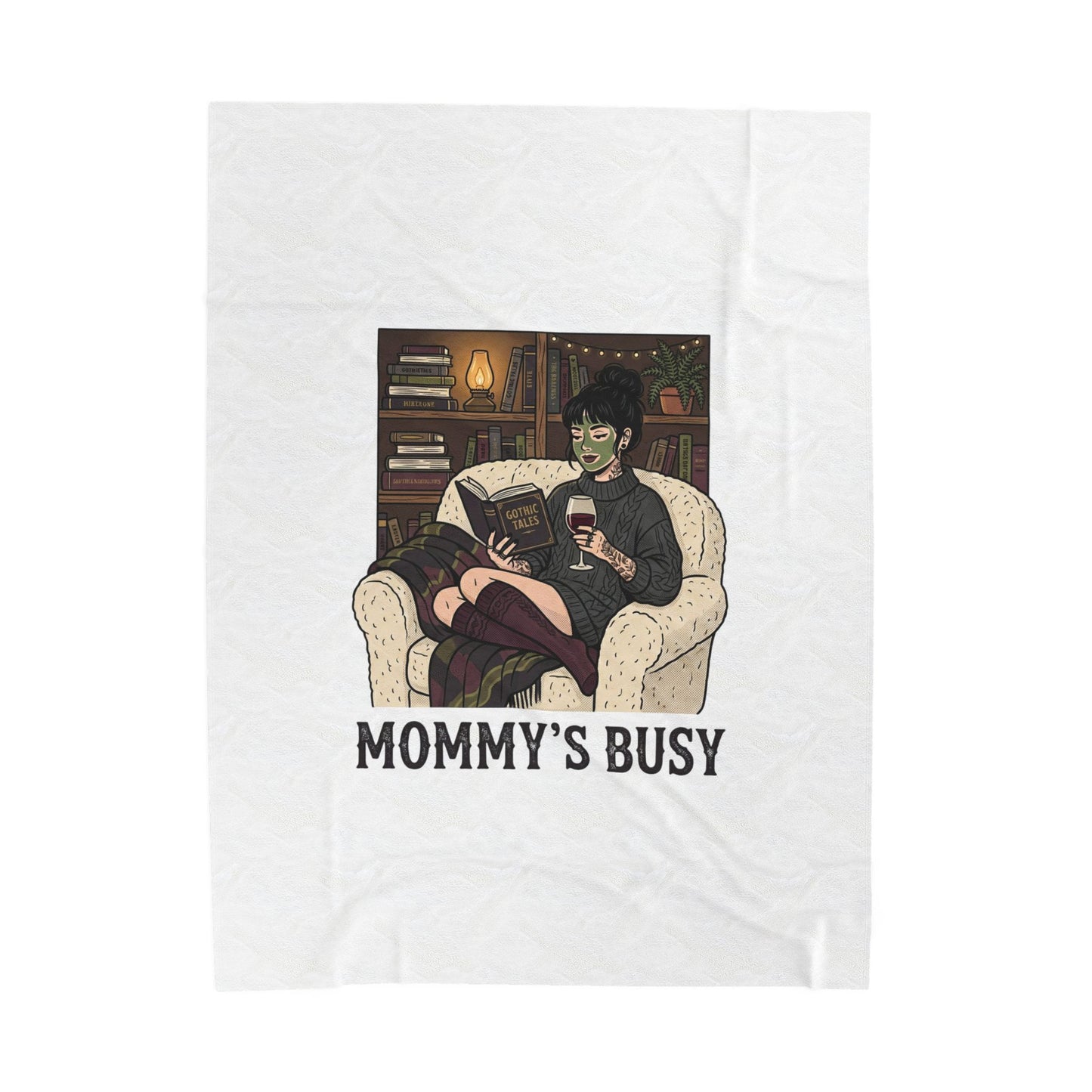 Mommy's Busy Reading Blanket | Book Lover, Cozy Reader