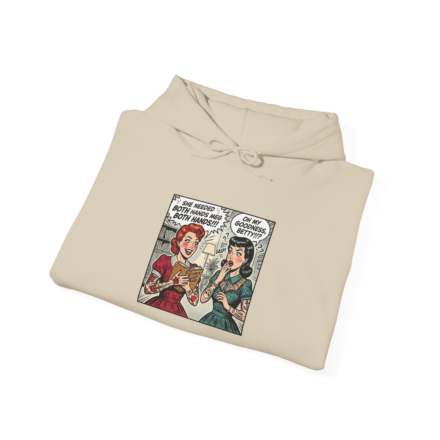 Bookish Comic Panel Hoodie | book lover, reading shirt