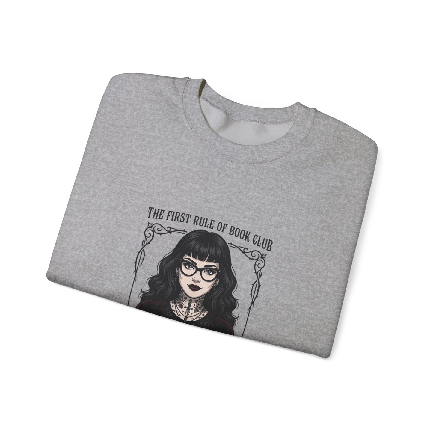 Book Club Motto Sweatshirt | Book Lover, Dark Academia Reading Crewneck