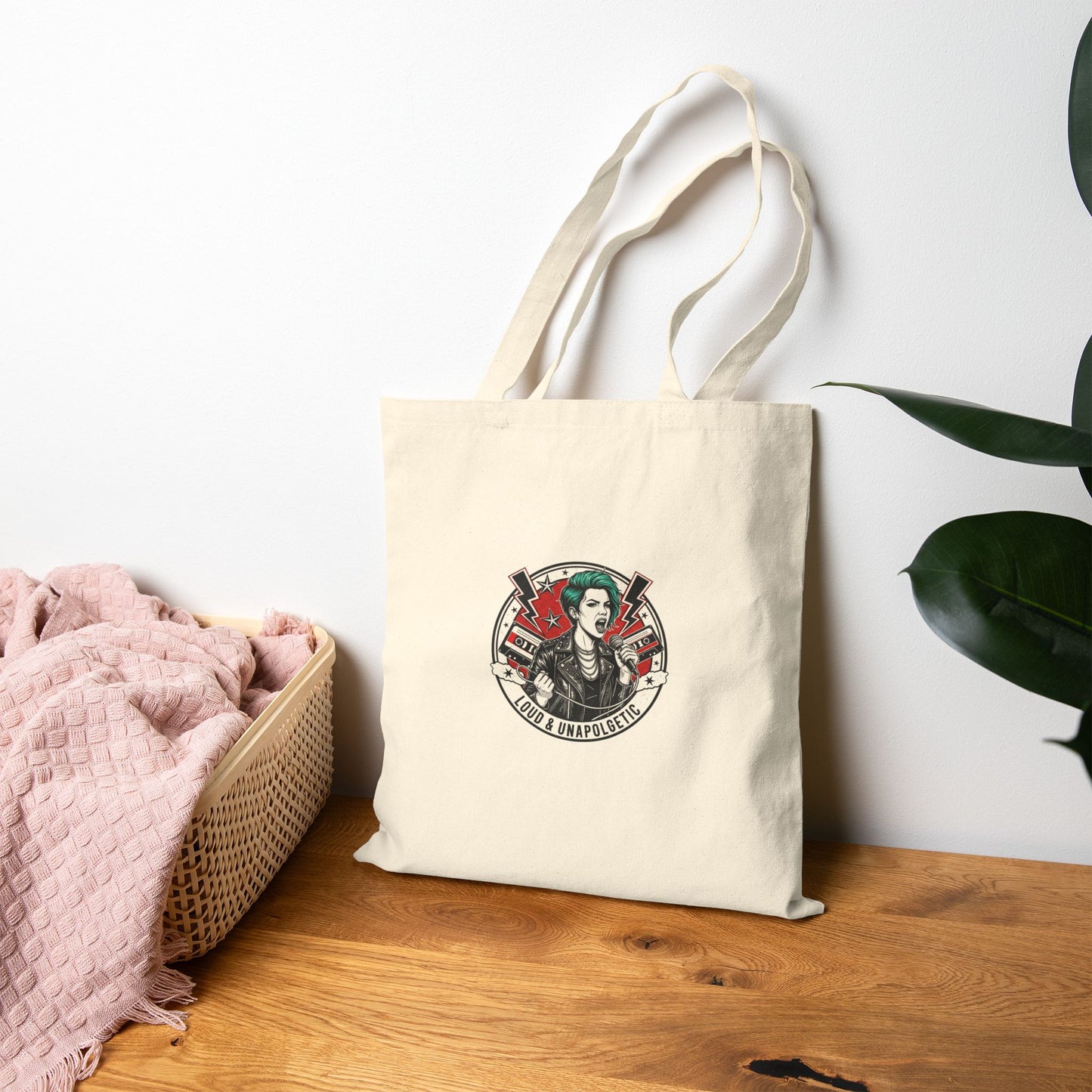 Grunge Tote, 90s Rock Revival Aesthetic