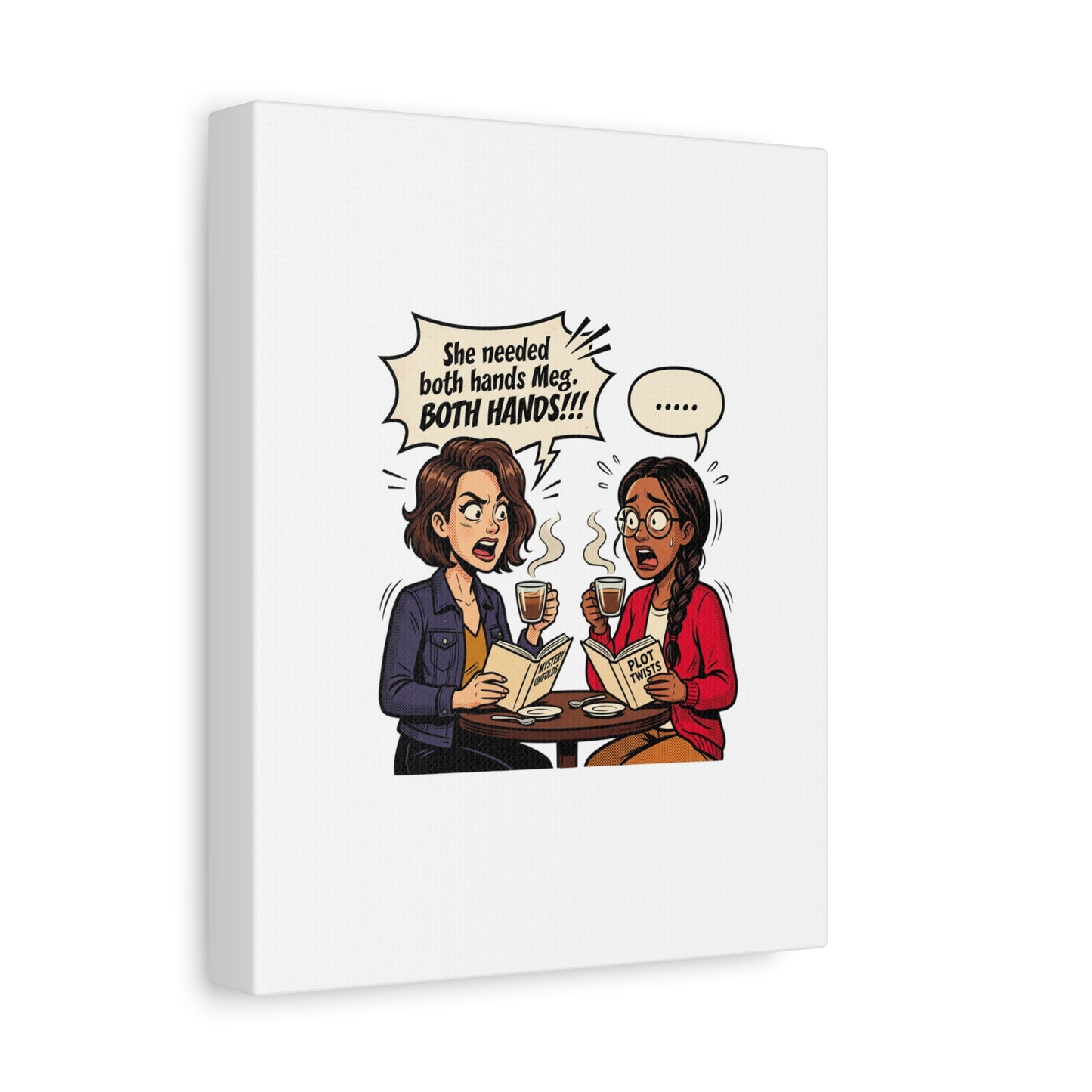 Bookish Comic Quote Canvas | Book Lover decor, Reading Room wall art