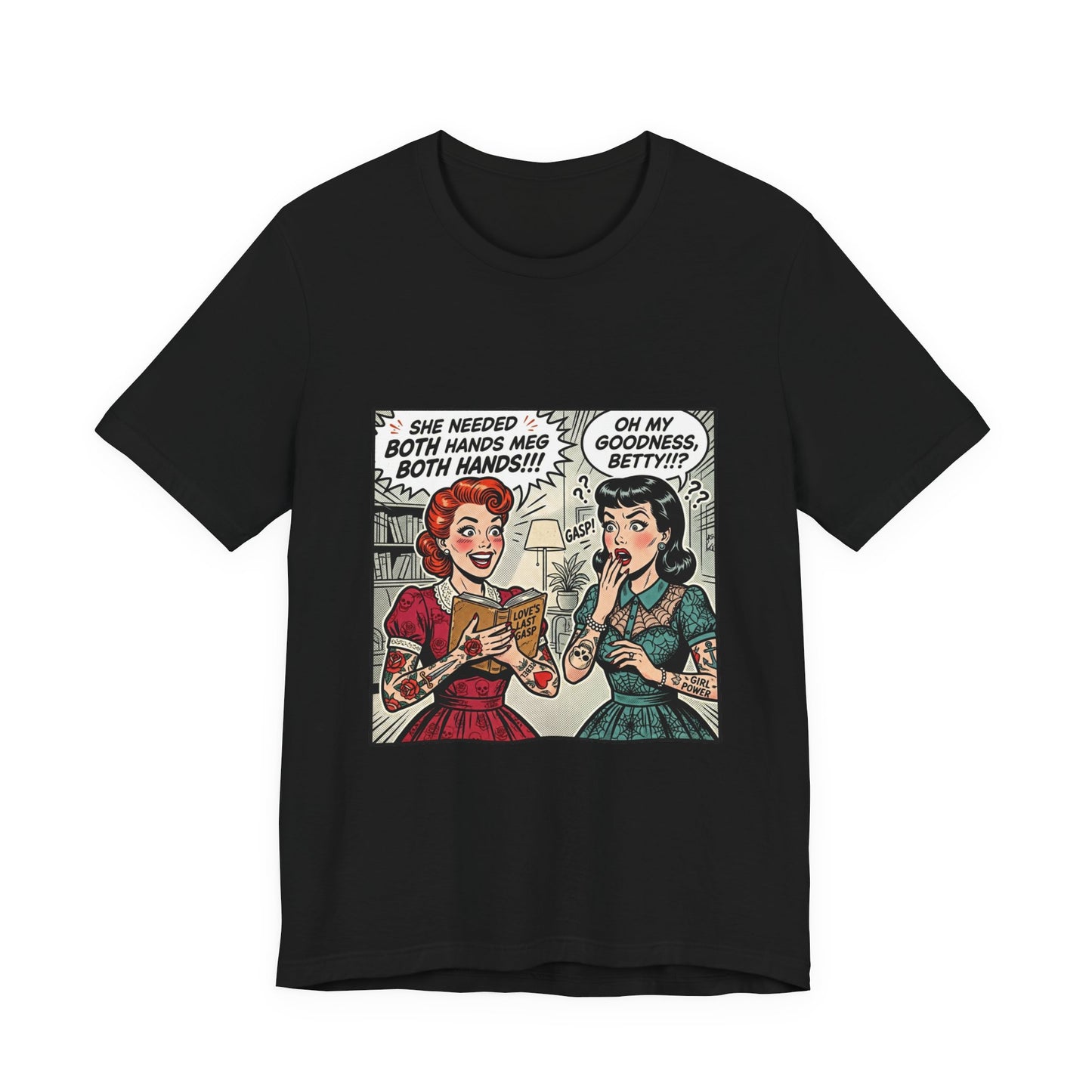 Bookish Comic Panel Tee | book lover shirt, reading shirt