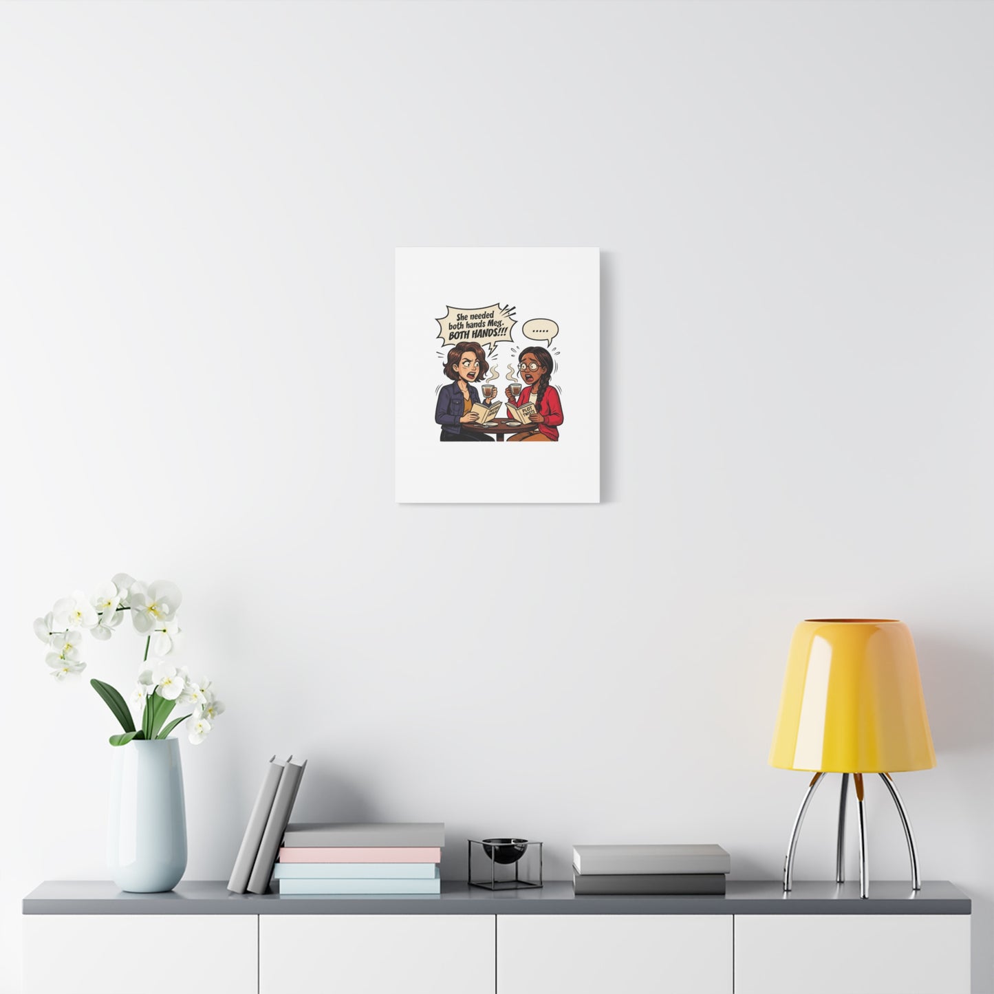 Bookish Comic Quote Canvas | Book Lover decor, Reading Room wall art