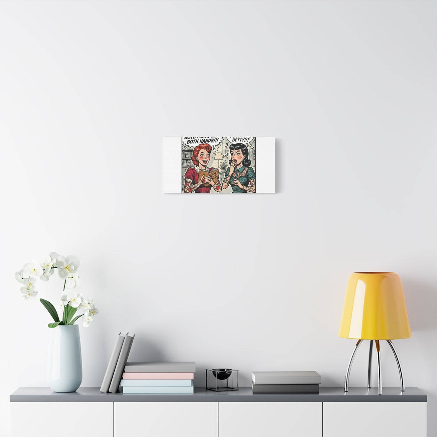 Bookish Comic Panel Matte Canvas | Book Lover, Reading Decor