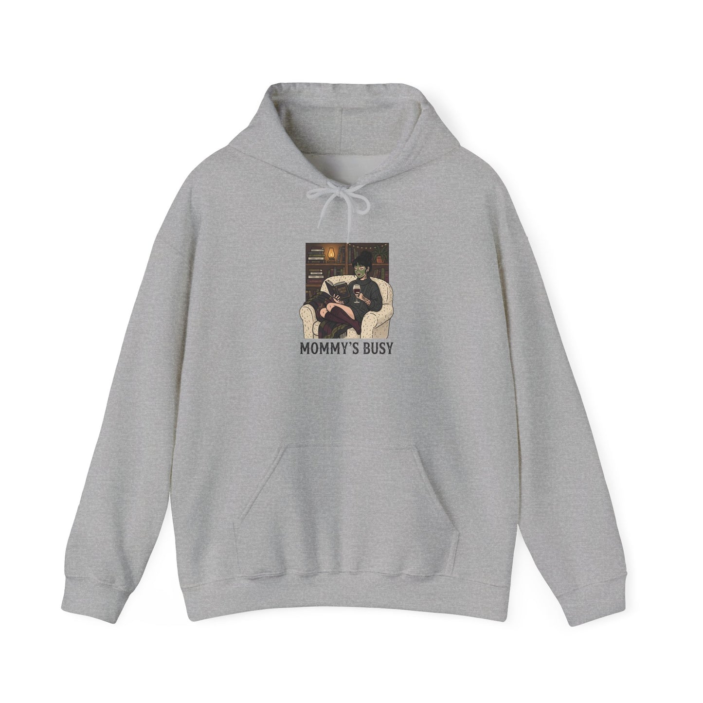 Mommy's Busy Hoodie | Book Lover, Cozy Reader Sweatshirt | Dark Academia Reading Shirt