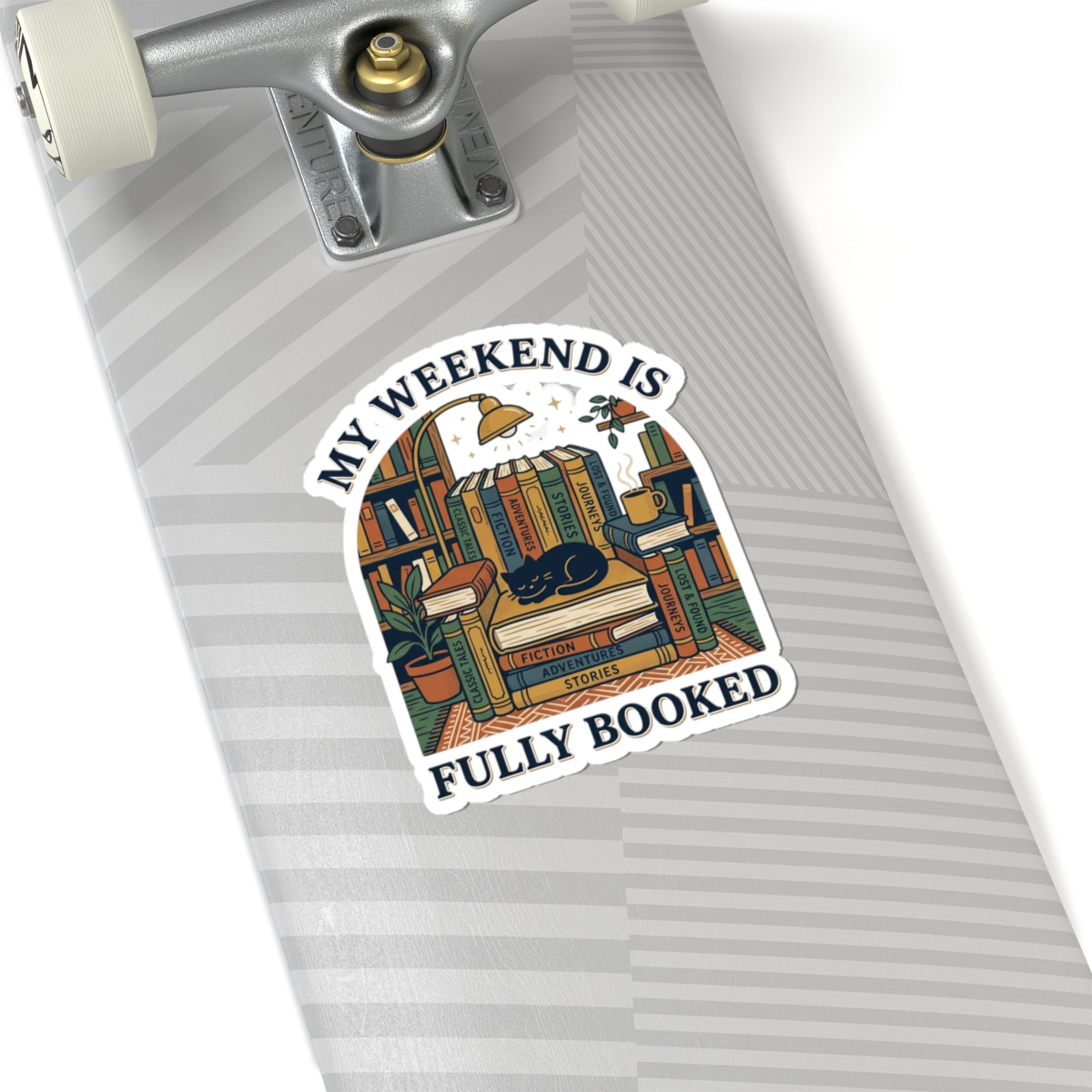 Fully Booked reading sticker | Book Lover, cozy reader decal