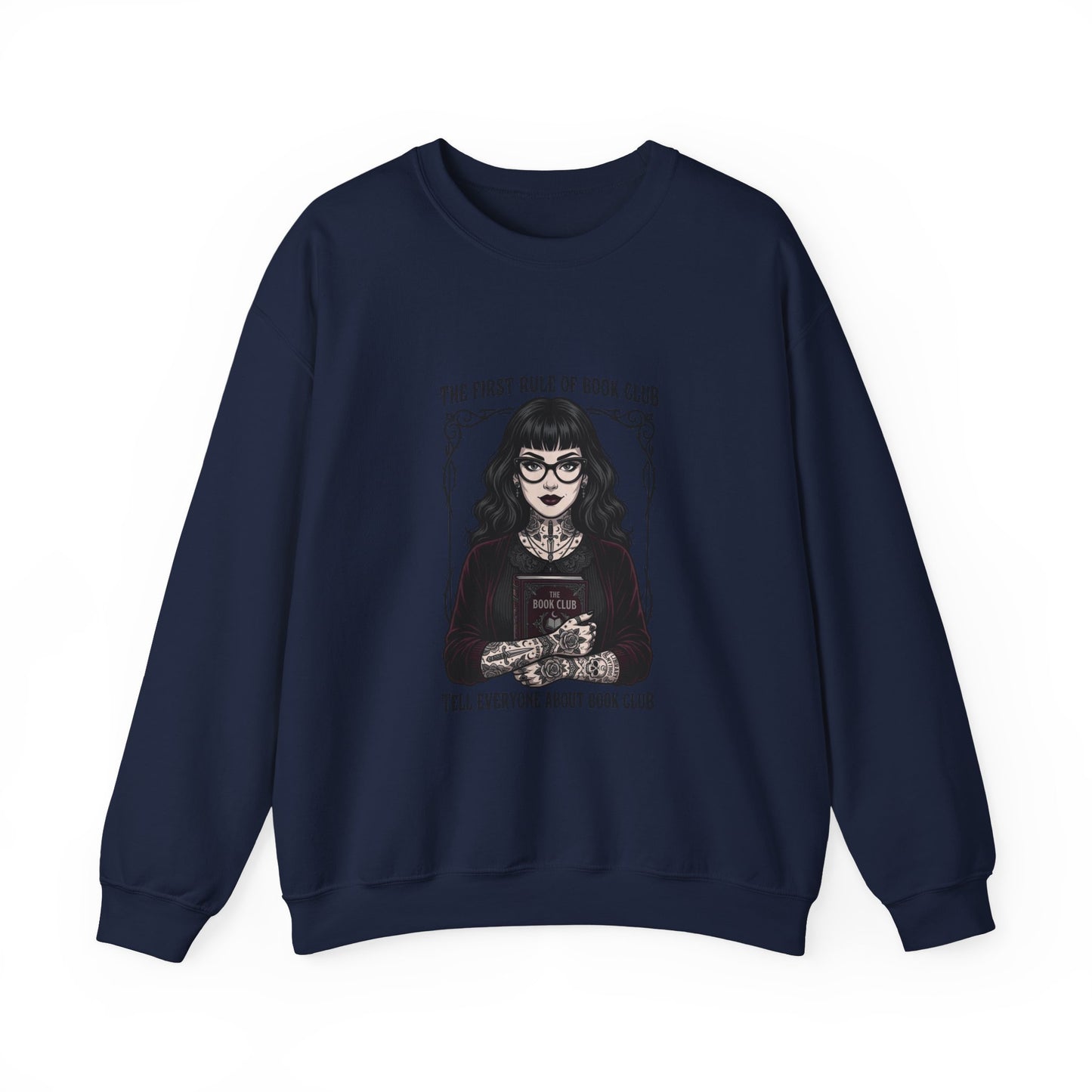 Book Club Motto Sweatshirt | Book Lover, Dark Academia Reading Crewneck