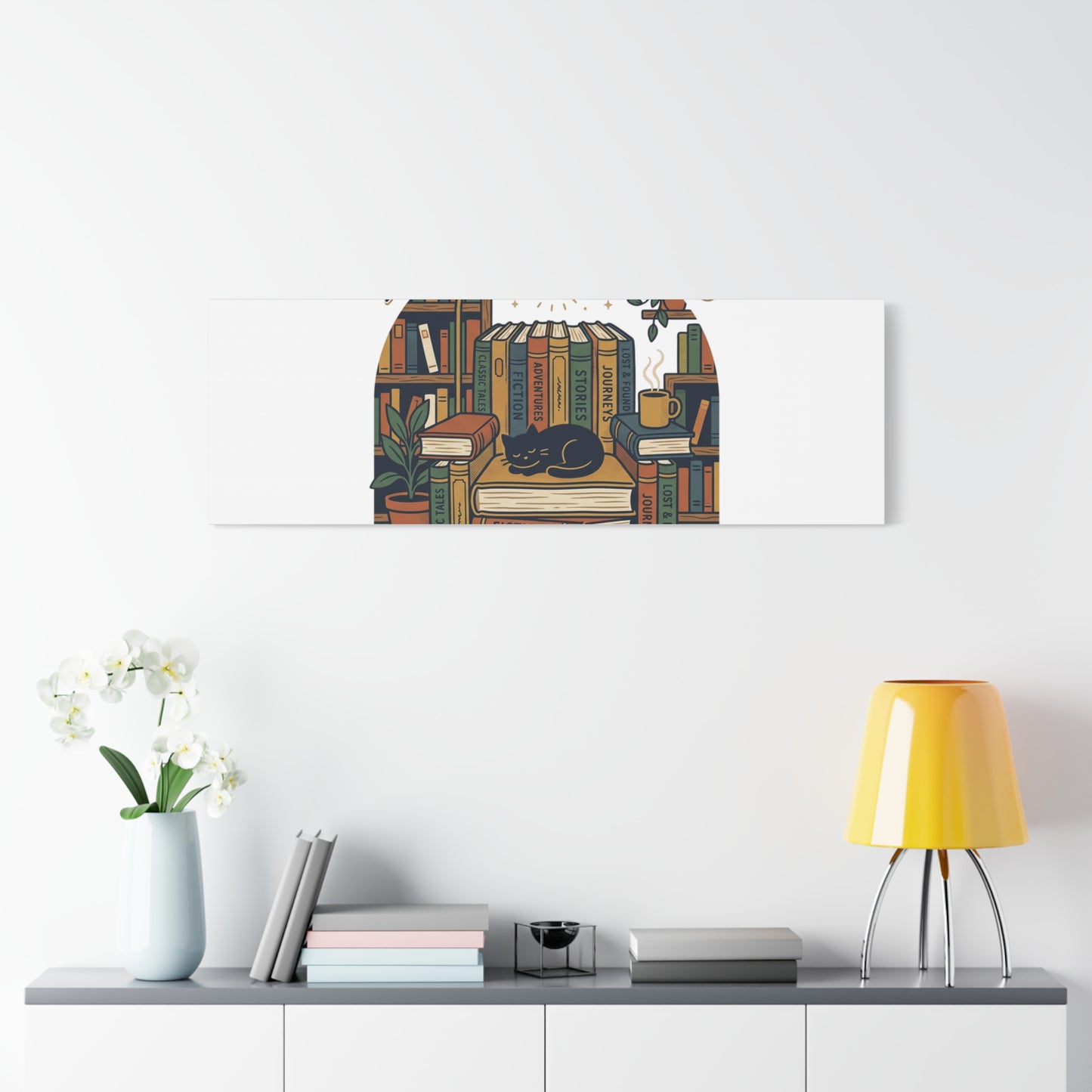 My Weekend Is Fully Booked Canvas | Book Lover, Cozy Reader Art