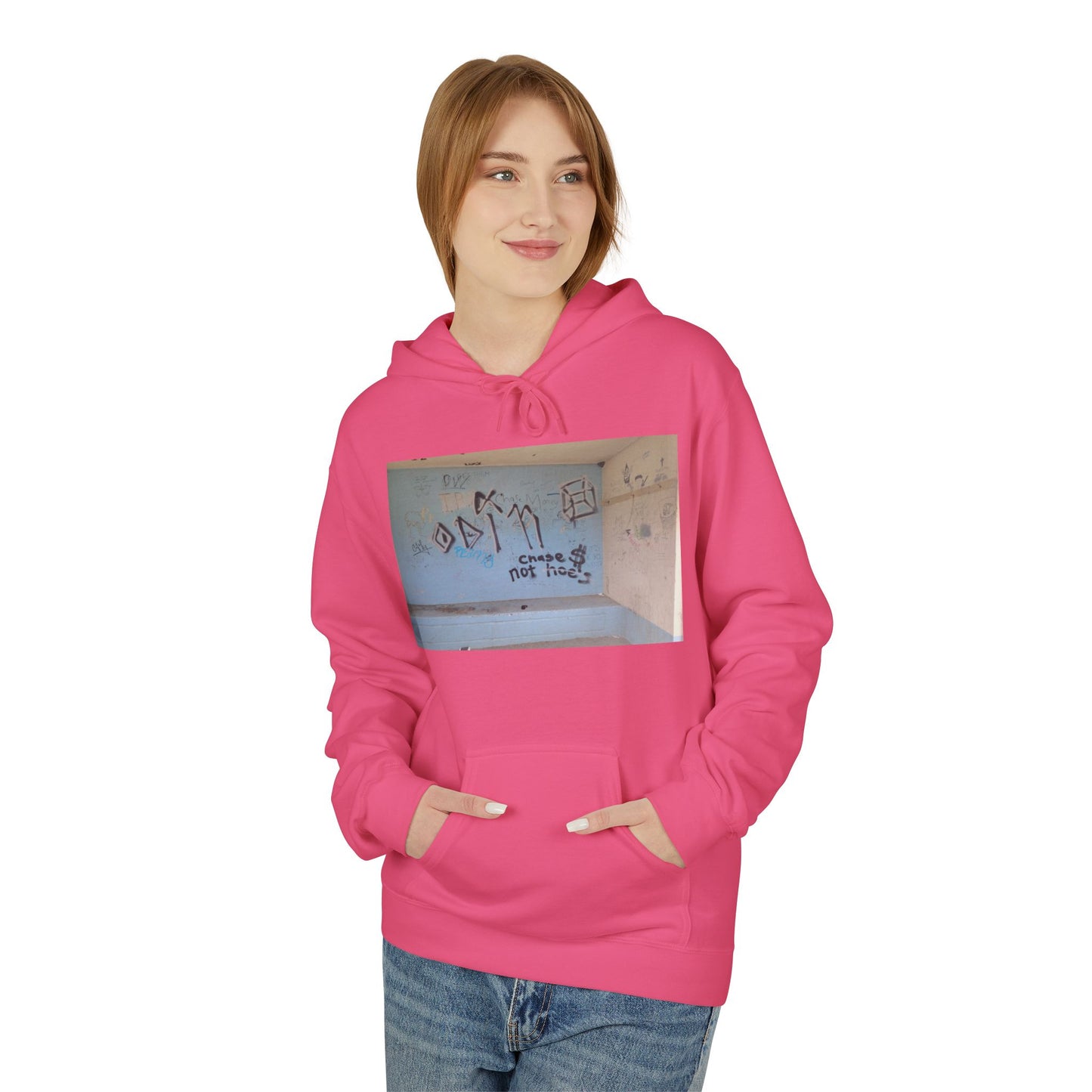 Unisex "Chase $ not hoe's" Midweight Softstyle Fleece Hoodie