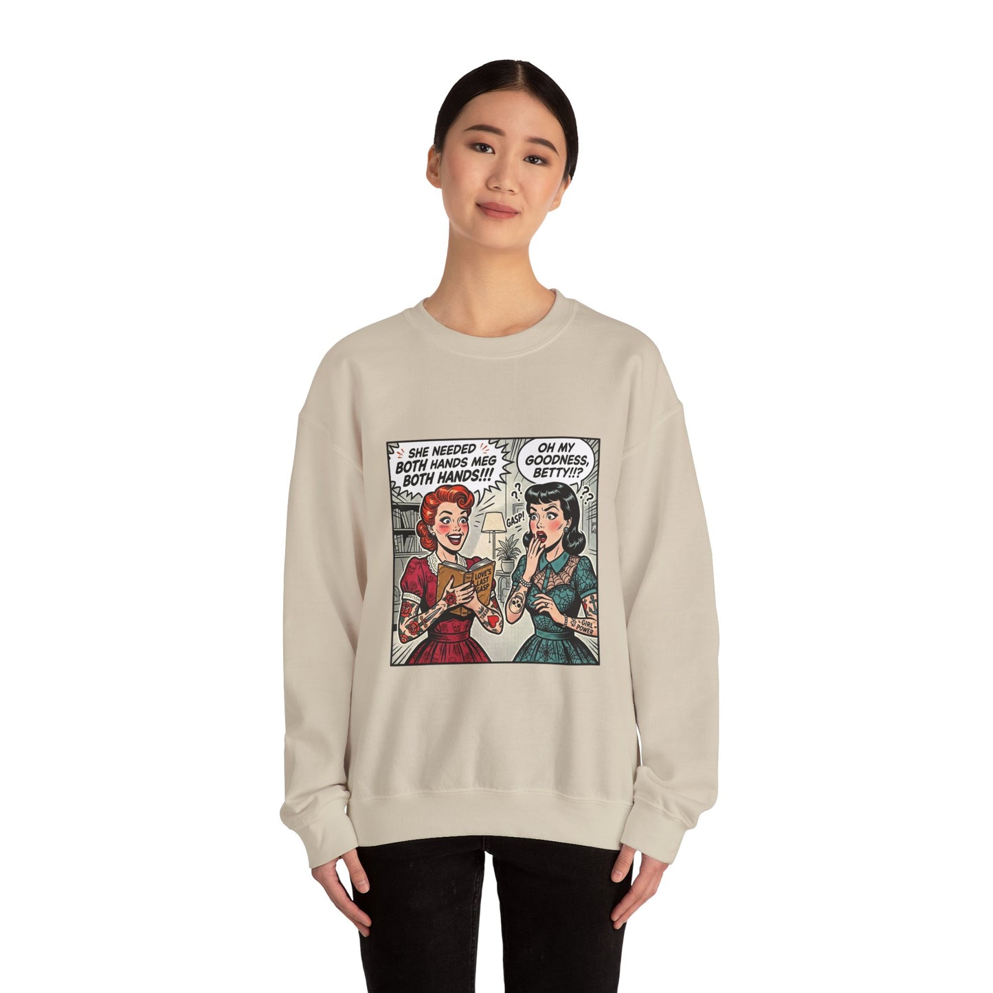 Reading Humor Crewneck Sweatshirt | book lover shirt, cozy reader aesthetic