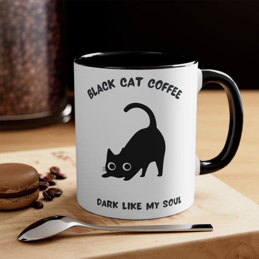 Fun Black Cat Coffee Mug