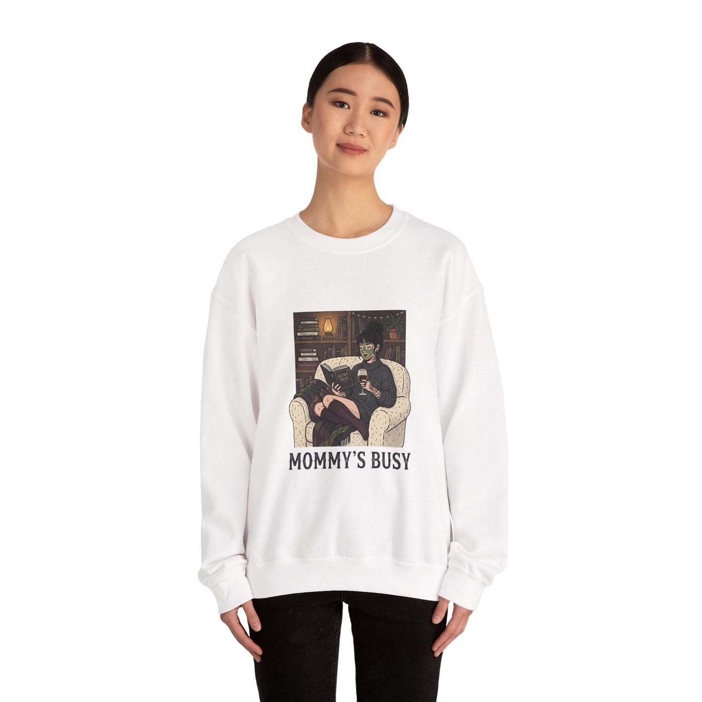 Mommy's Busy Reading Sweatshirt | Book Lover, Cozy Reader