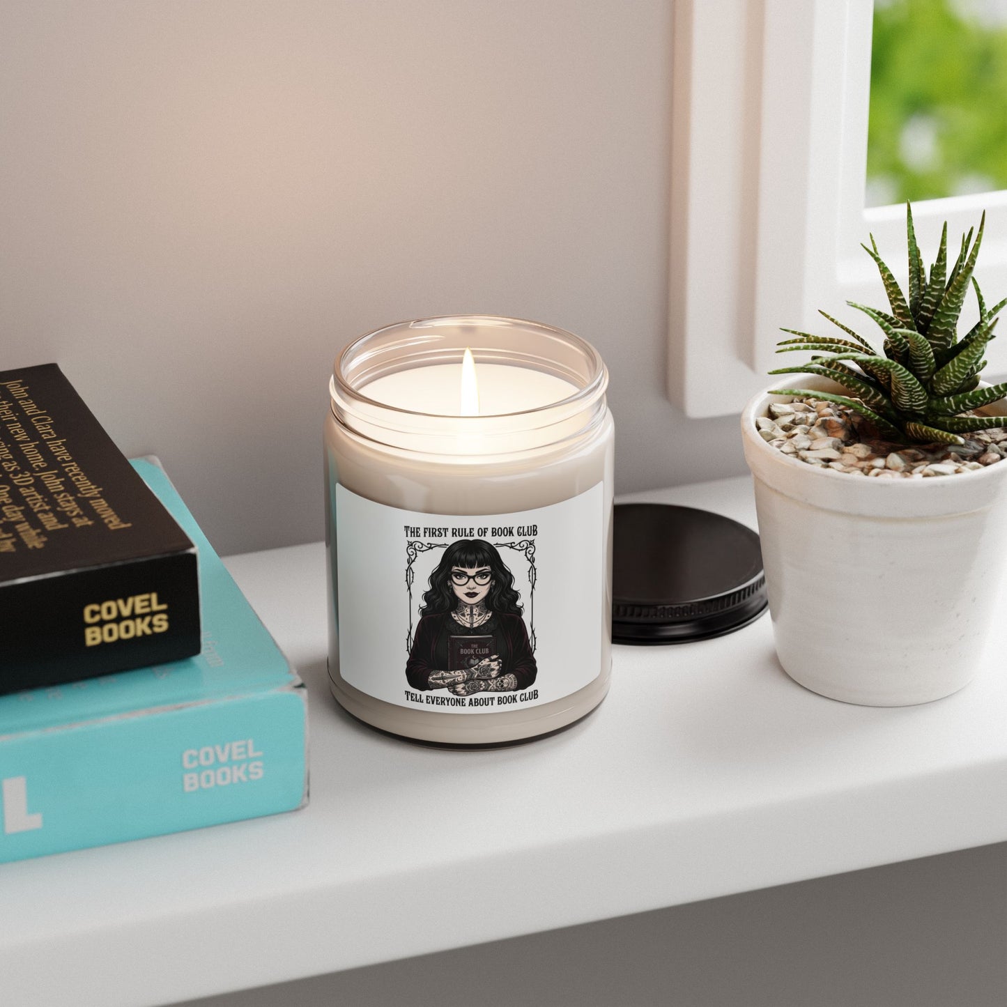 Book Club Candle, Soy Candle | Book Lover, Cozy Reader, Dark Academia