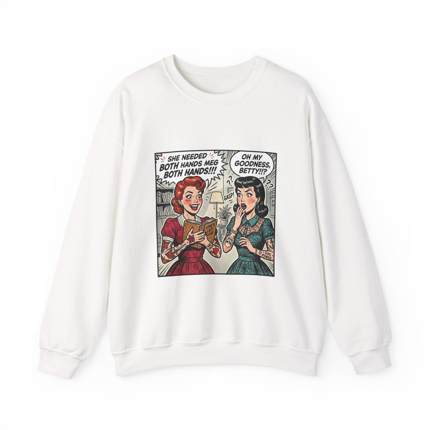 Reading Humor Crewneck Sweatshirt | book lover shirt, cozy reader aesthetic