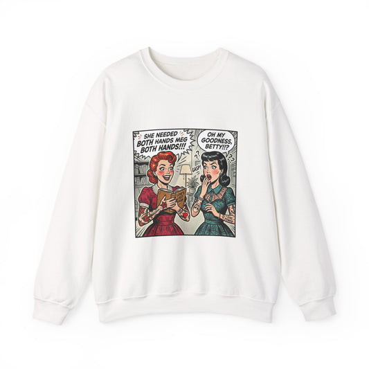 Reading Humor Crewneck Sweatshirt | book lover shirt, cozy reader aesthetic