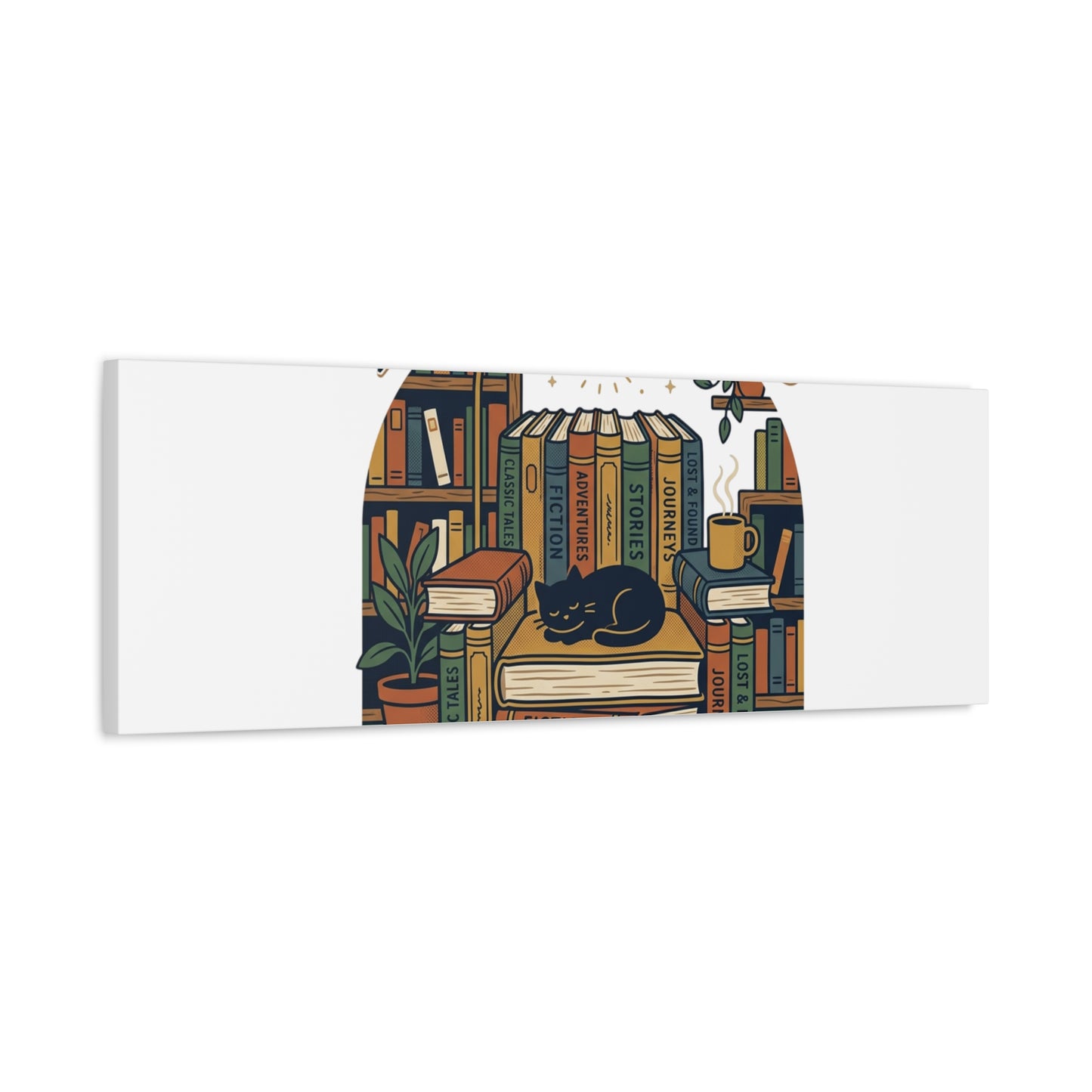 My Weekend Is Fully Booked Canvas | Book Lover, Cozy Reader Art