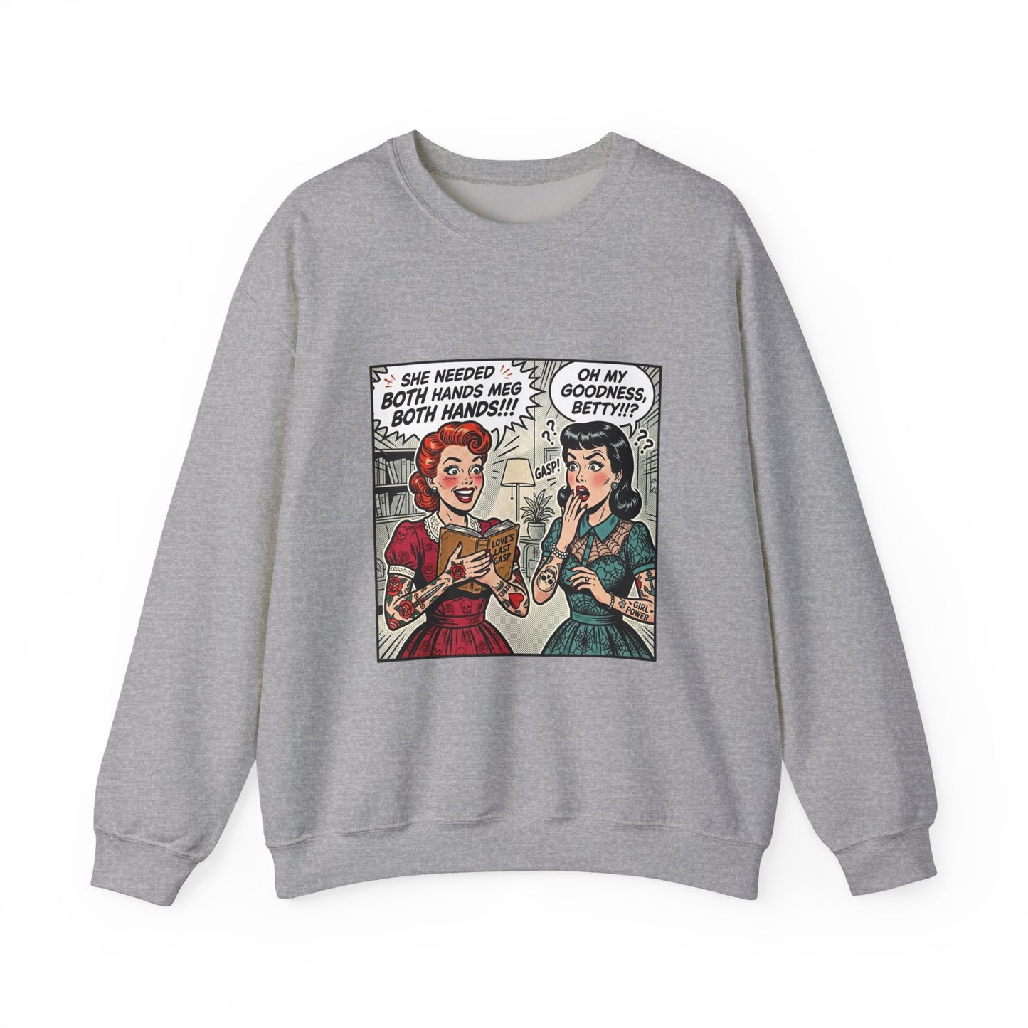 Reading Humor Crewneck Sweatshirt | book lover shirt, cozy reader aesthetic