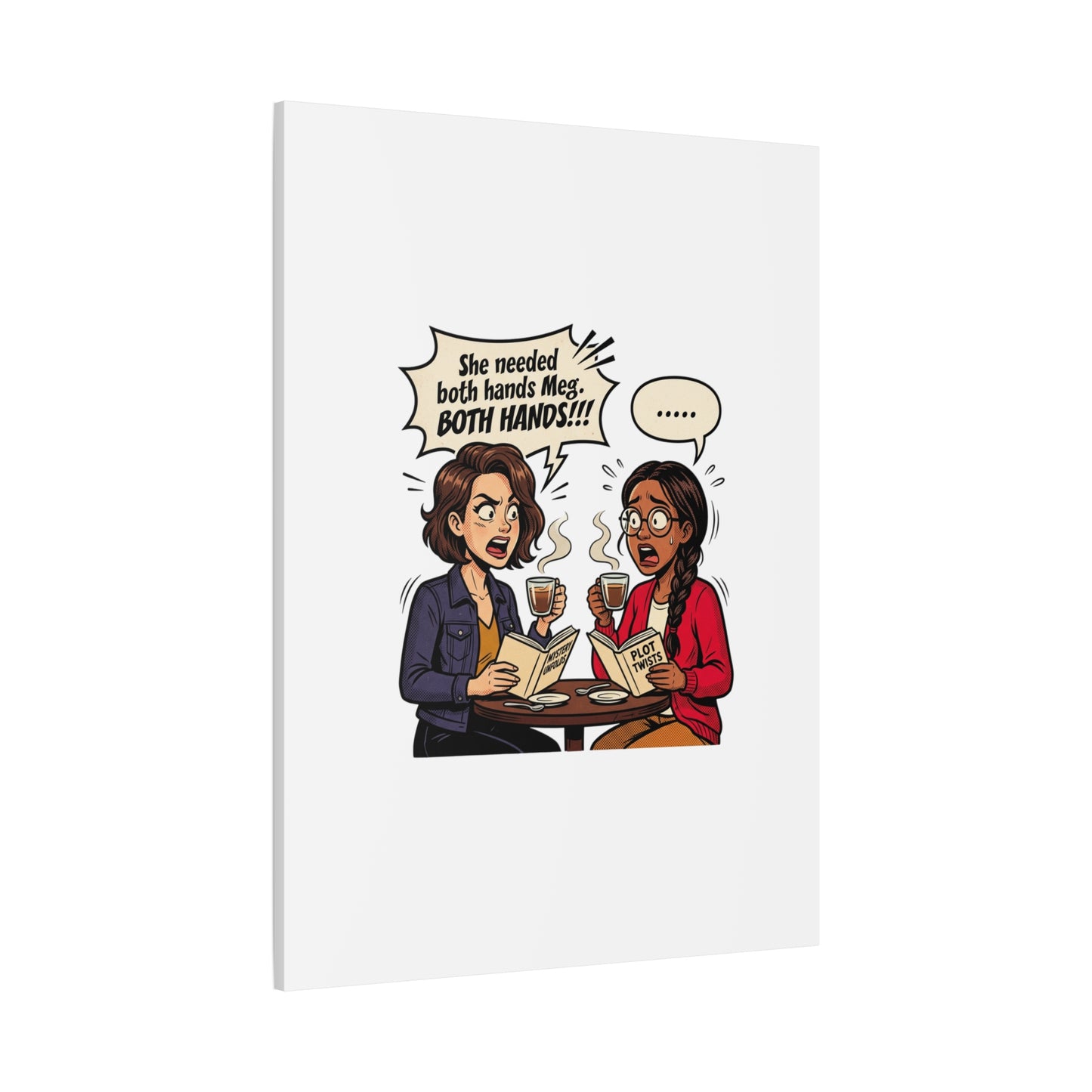 Bookish Comic Quote Canvas | Book Lover decor, Reading Room wall art