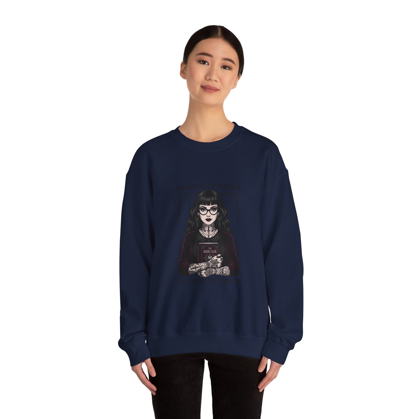 Book Club Motto Sweatshirt | Book Lover, Dark Academia Reading Crewneck