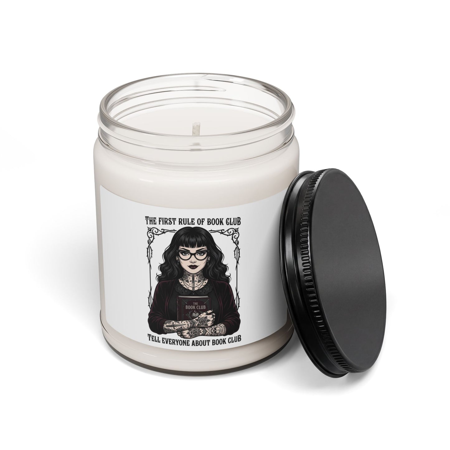 Book Club Candle, Soy Candle | Book Lover, Cozy Reader, Dark Academia