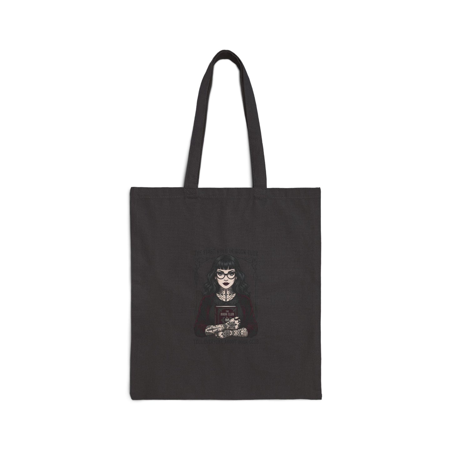 Bookish Witch Illustration Tote | Library Tote, Dark Academia Reader