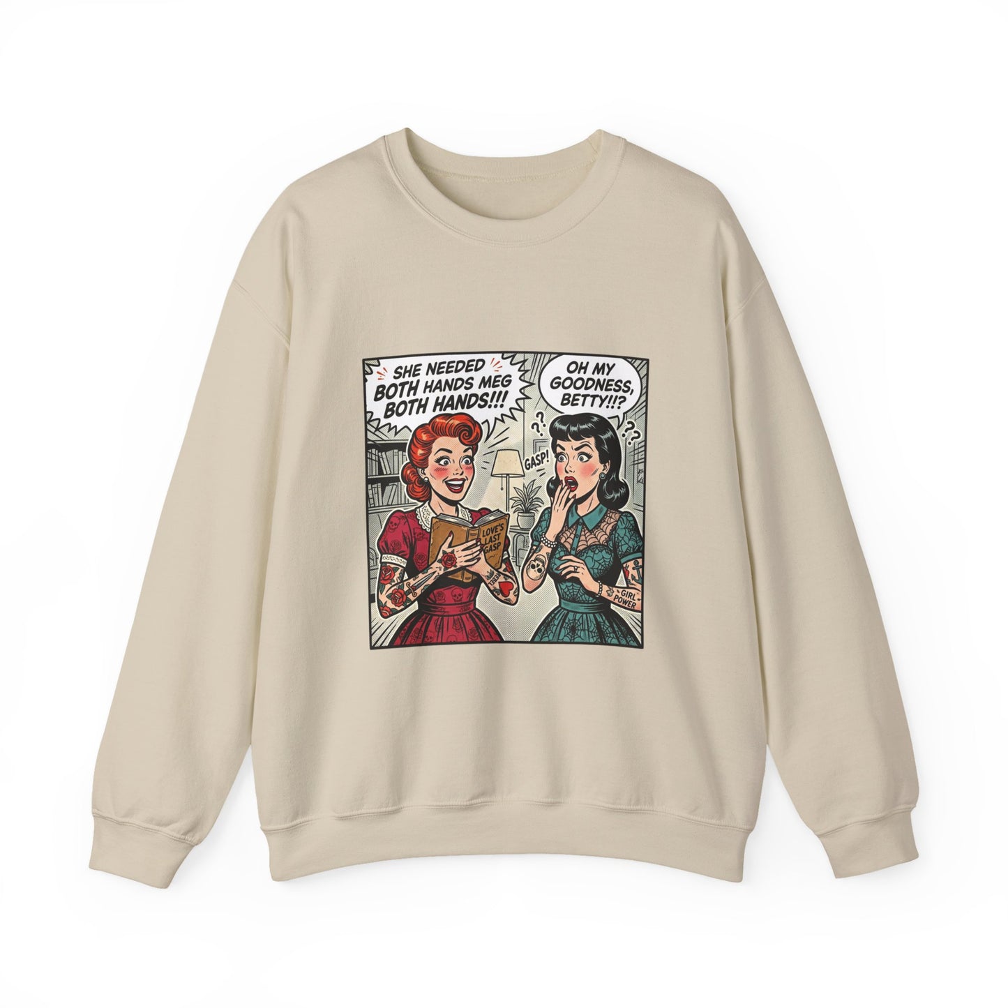 Reading Humor Crewneck Sweatshirt | book lover shirt, cozy reader aesthetic
