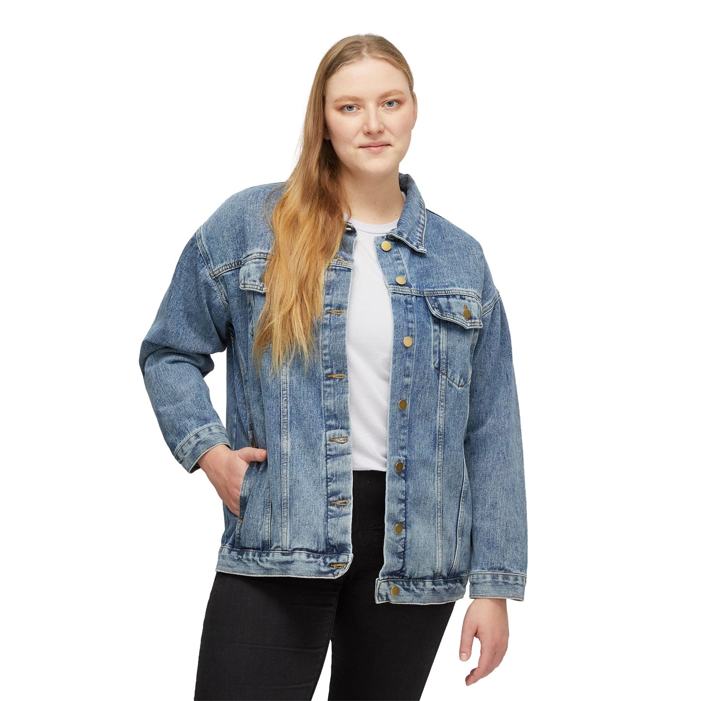 "Life Goals" Women's Casual Jean Coat