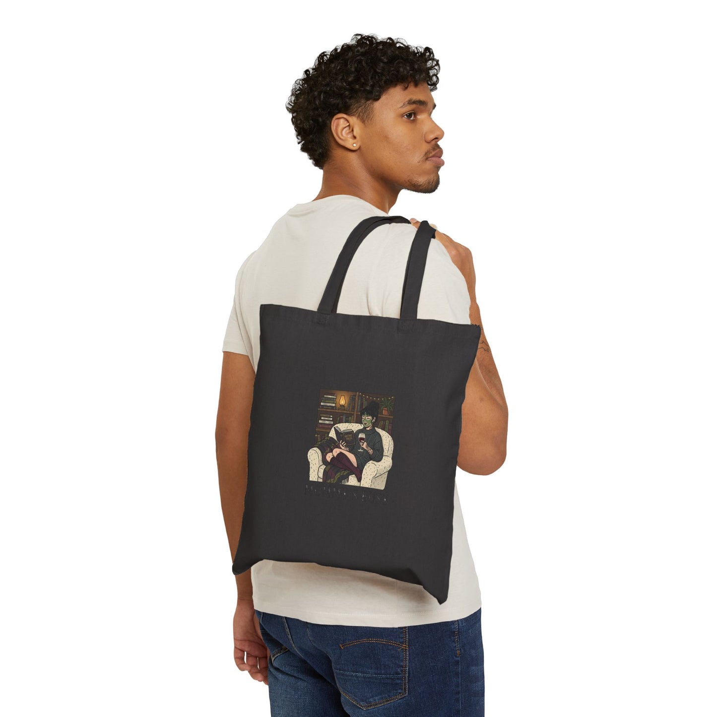 Mommy's Busy Reading Tote | Library Tote, Book Lover Canvas