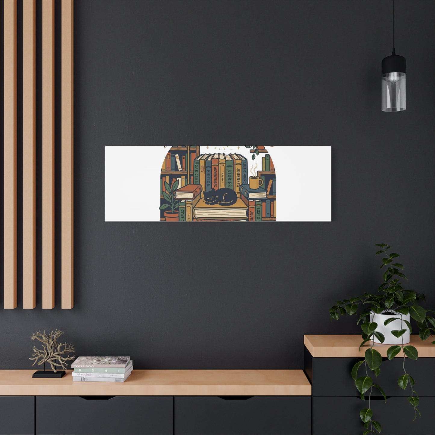 My Weekend Is Fully Booked Canvas | Book Lover, Cozy Reader Art