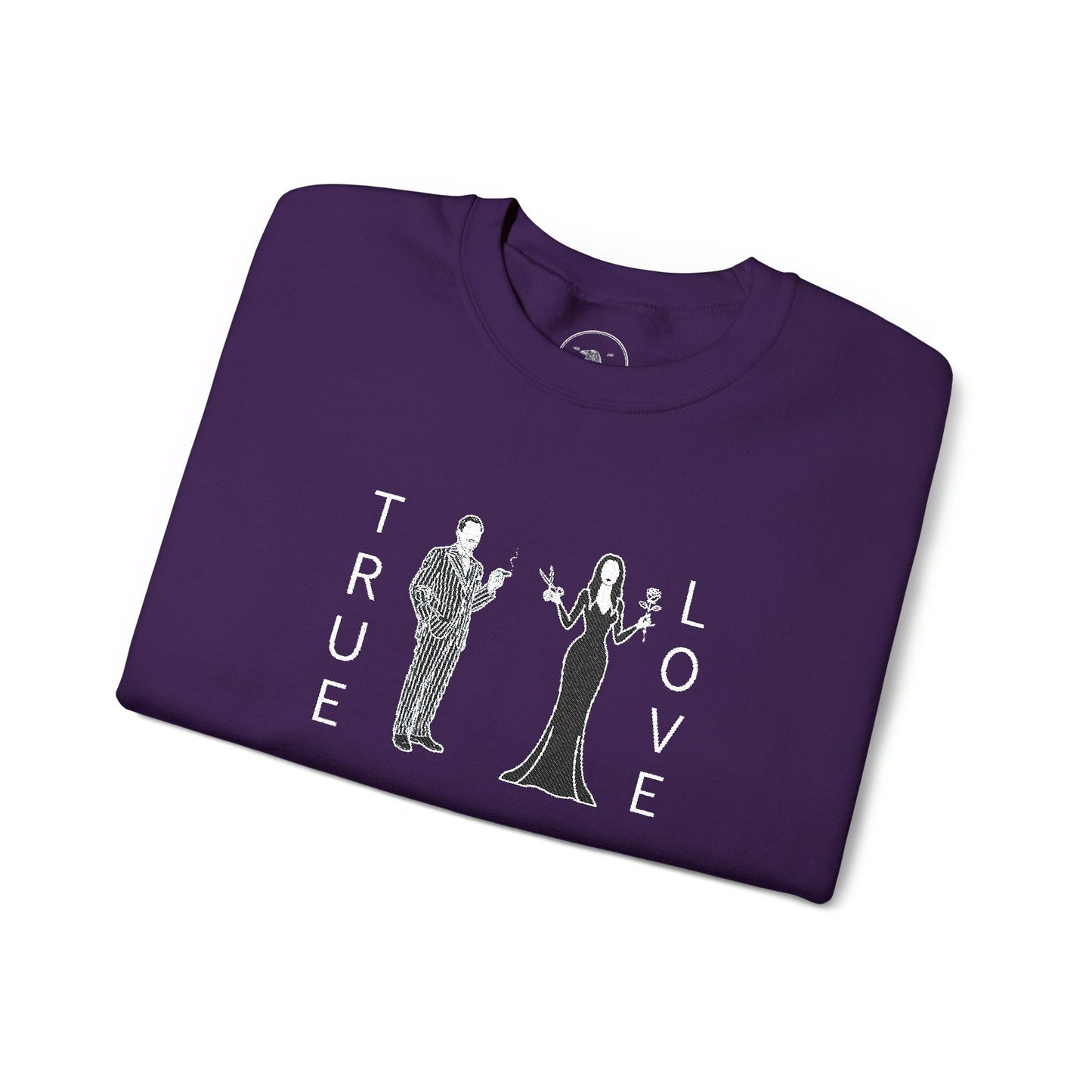 True Love morticia & Gomez Crewneck Sweatshirt