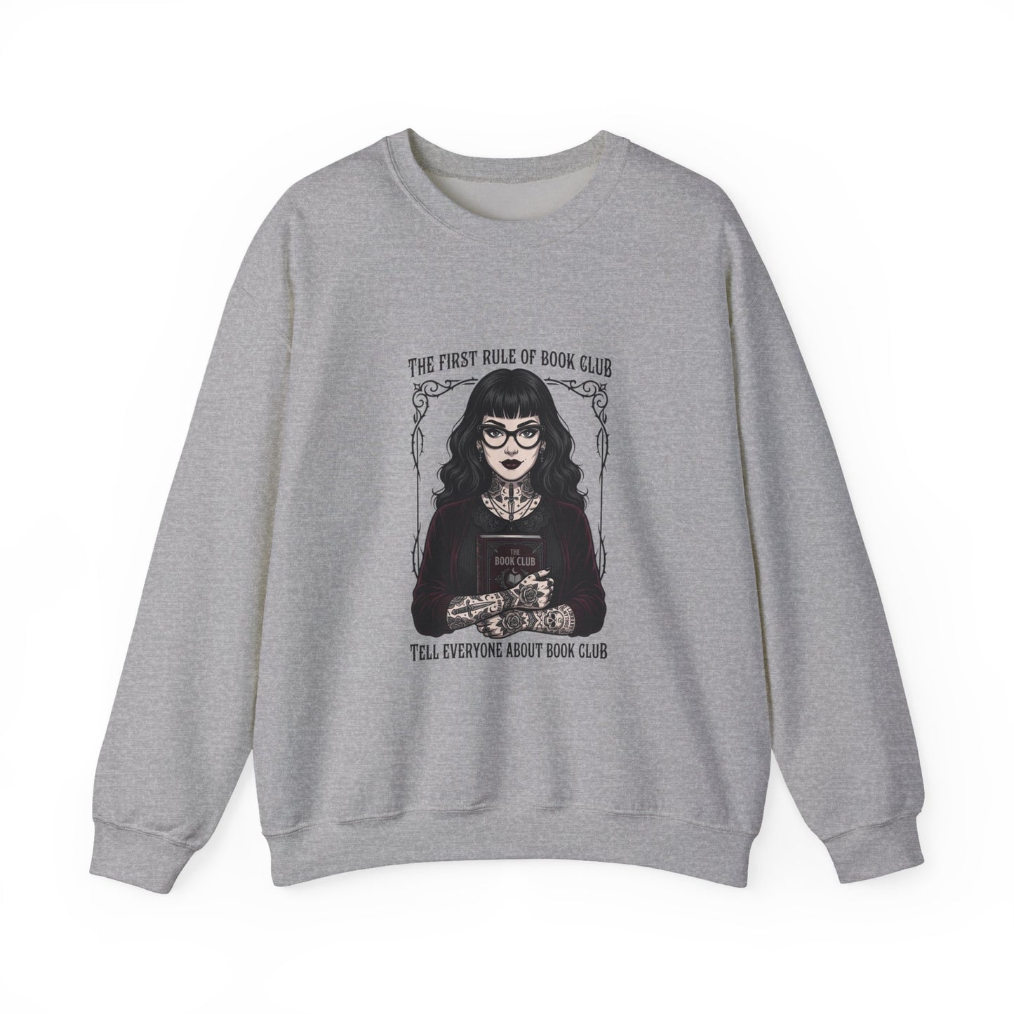 Book Club Motto Sweatshirt | Book Lover, Dark Academia Reading Crewneck