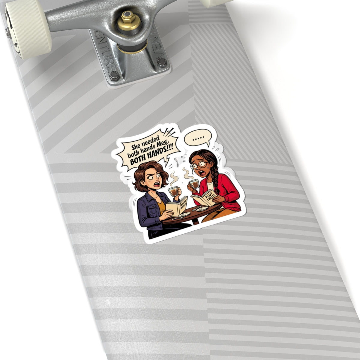 Bookish Conversation Kiss-Cut Stickers | Cozy Reader, Library Aesthetic