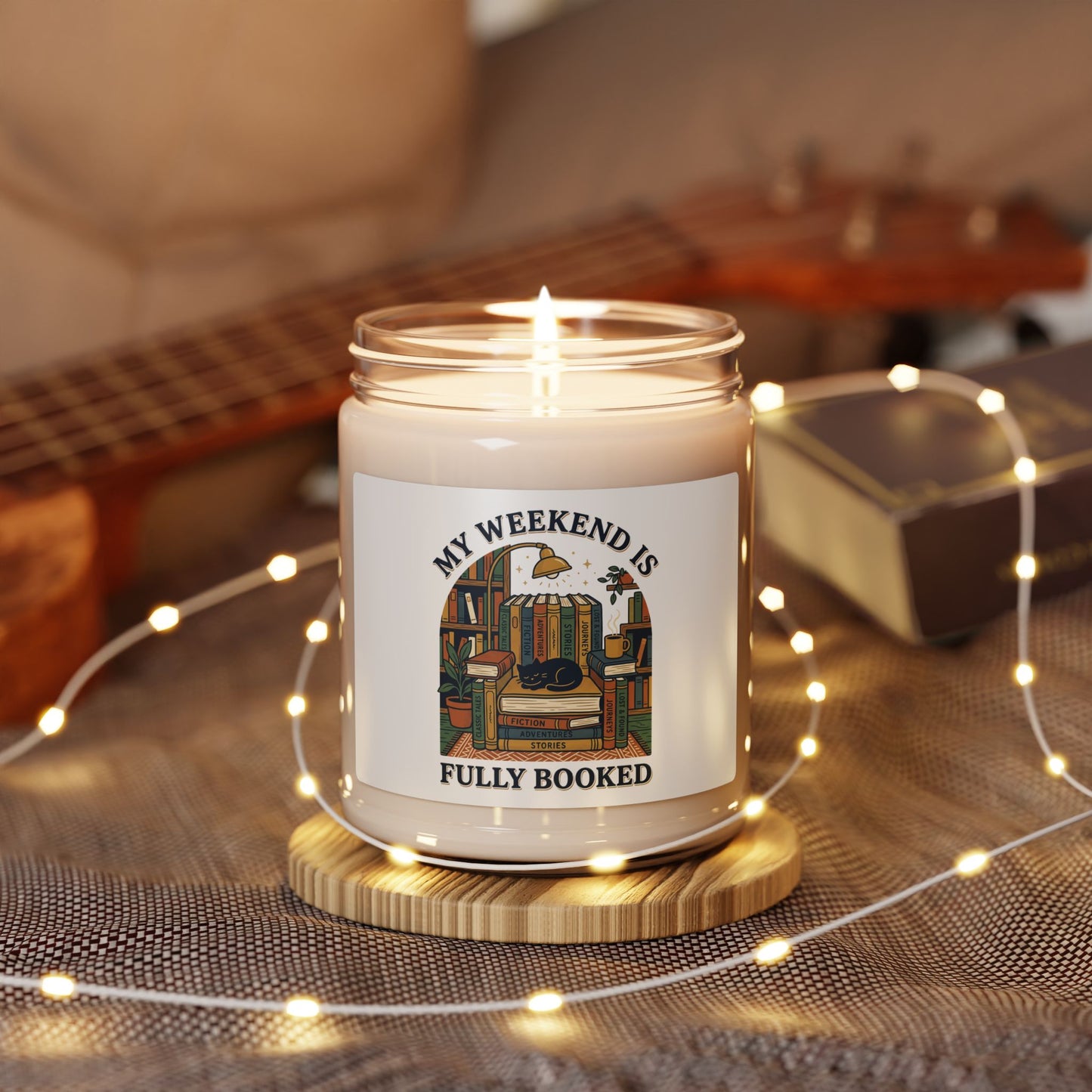 Fully Booked Candle | Scented Soy Candle, Book Lover, Cozy Reader