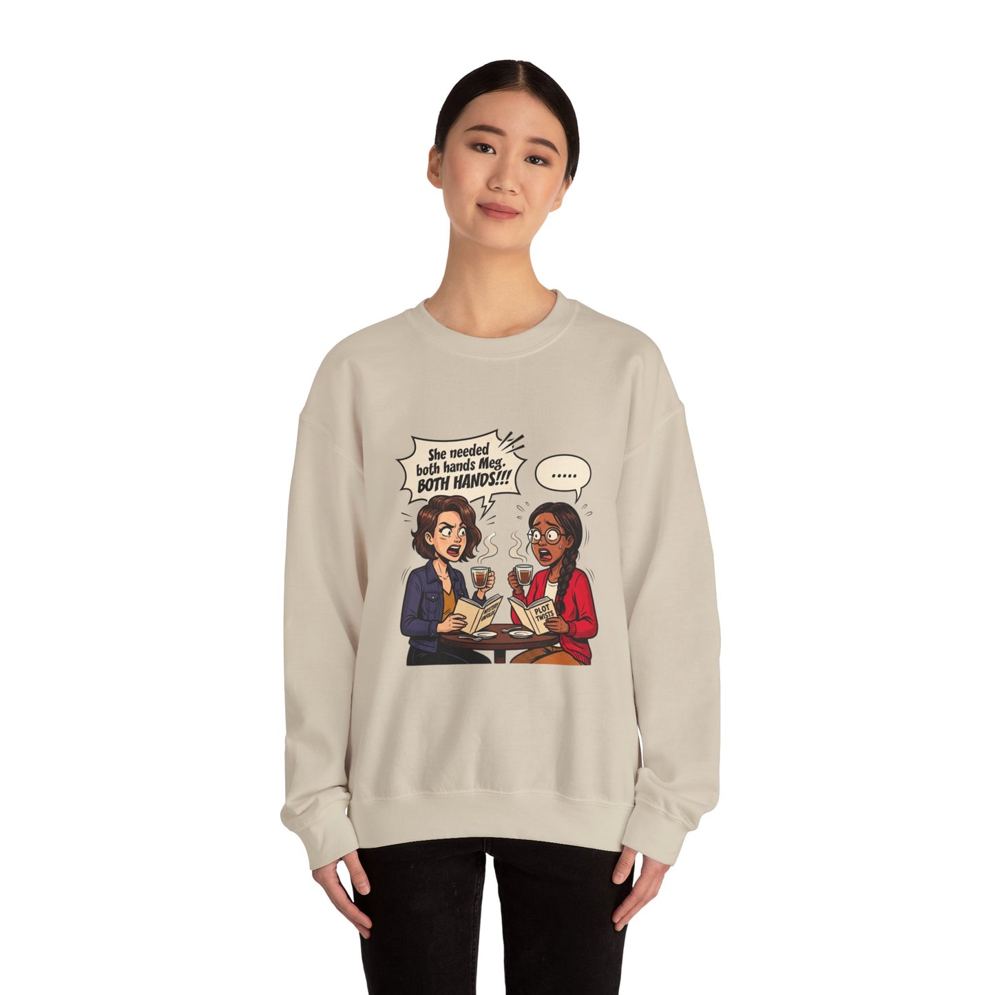 Bookish Coffee Conversation Sweatshirt | Book Lover, Reading Shirt