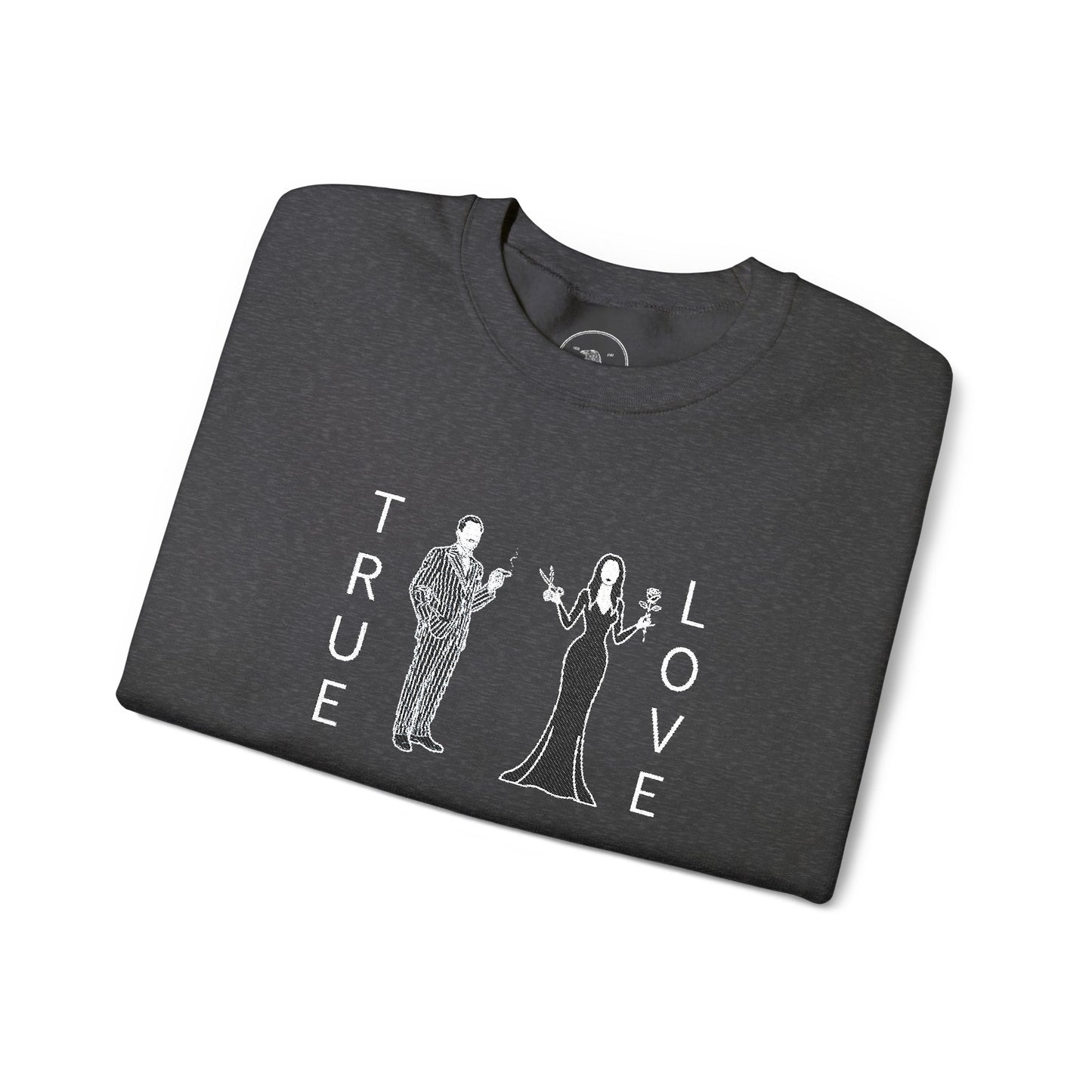 True Love morticia & Gomez Crewneck Sweatshirt