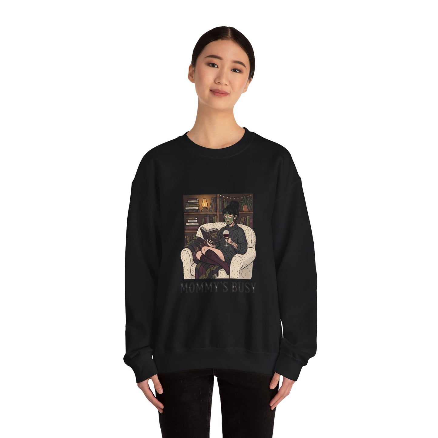 Mommy's Busy Reading Sweatshirt | Book Lover, Cozy Reader